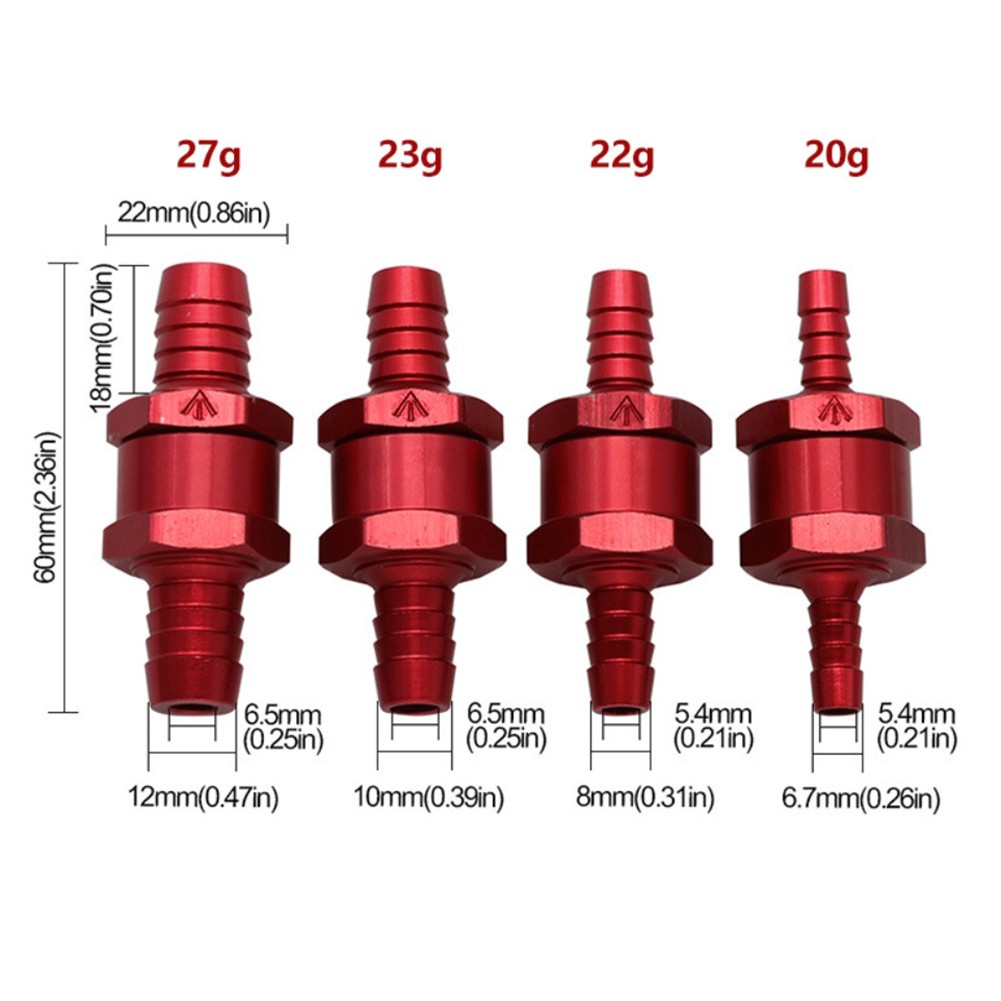 Valvola di ritegno non ritorno carburante multi misura per linea benzina diesel acqua carburante 1pz - Foto 48 di 73