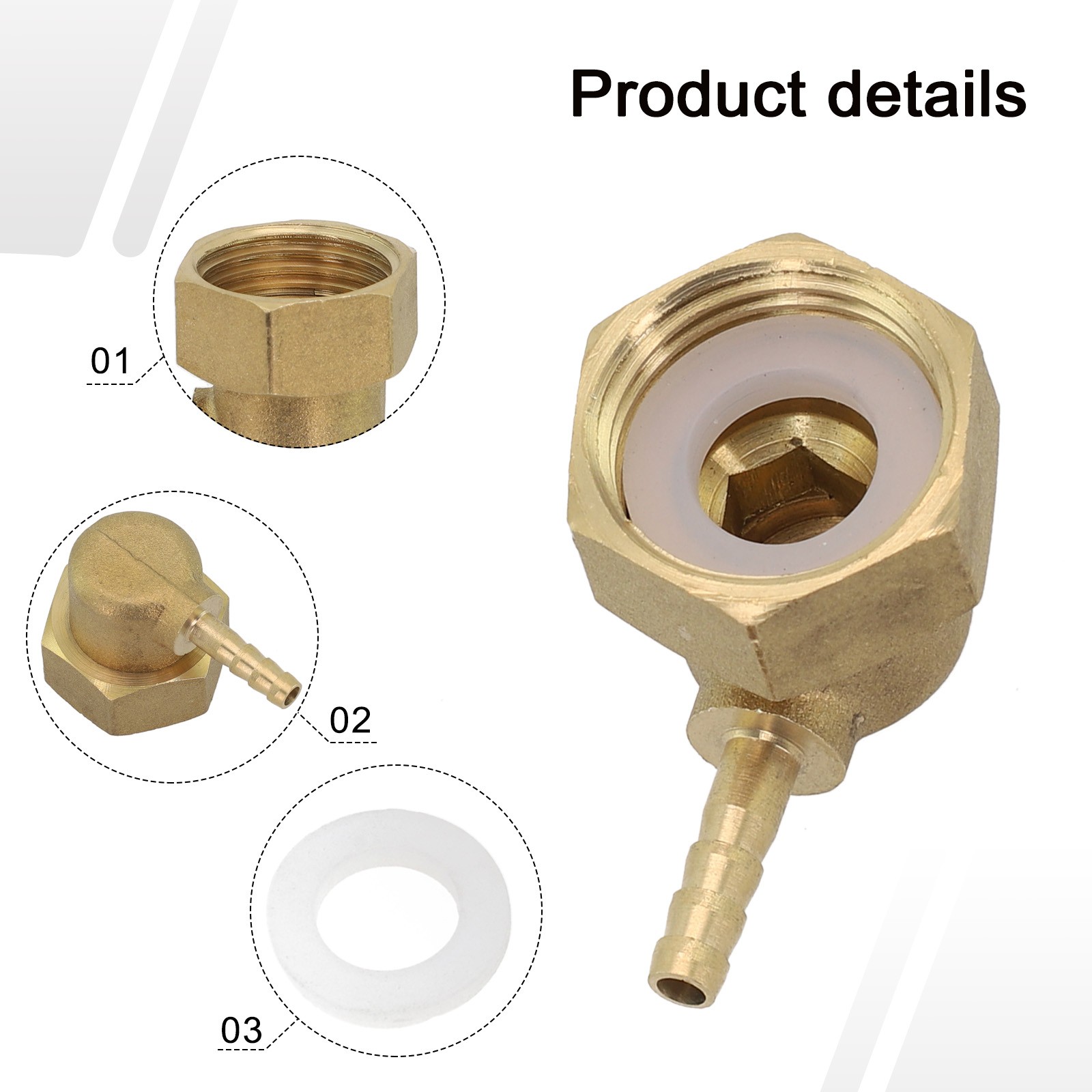 Brass Barb Hose Tail End Connector Various Sizes Available Rust Resistant
