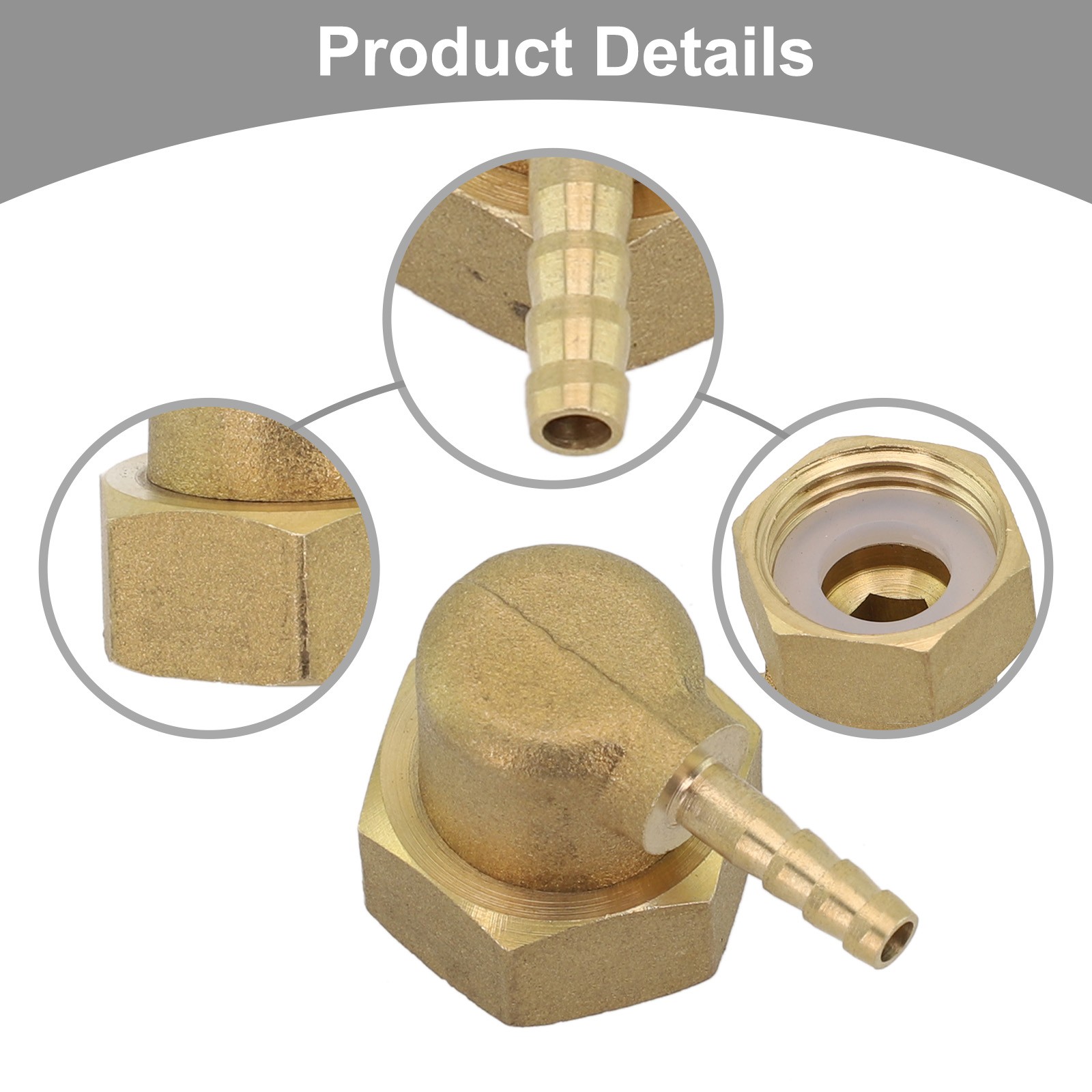 Brass Barb Hose Tail End Connector Various Sizes Available Rust Resistant