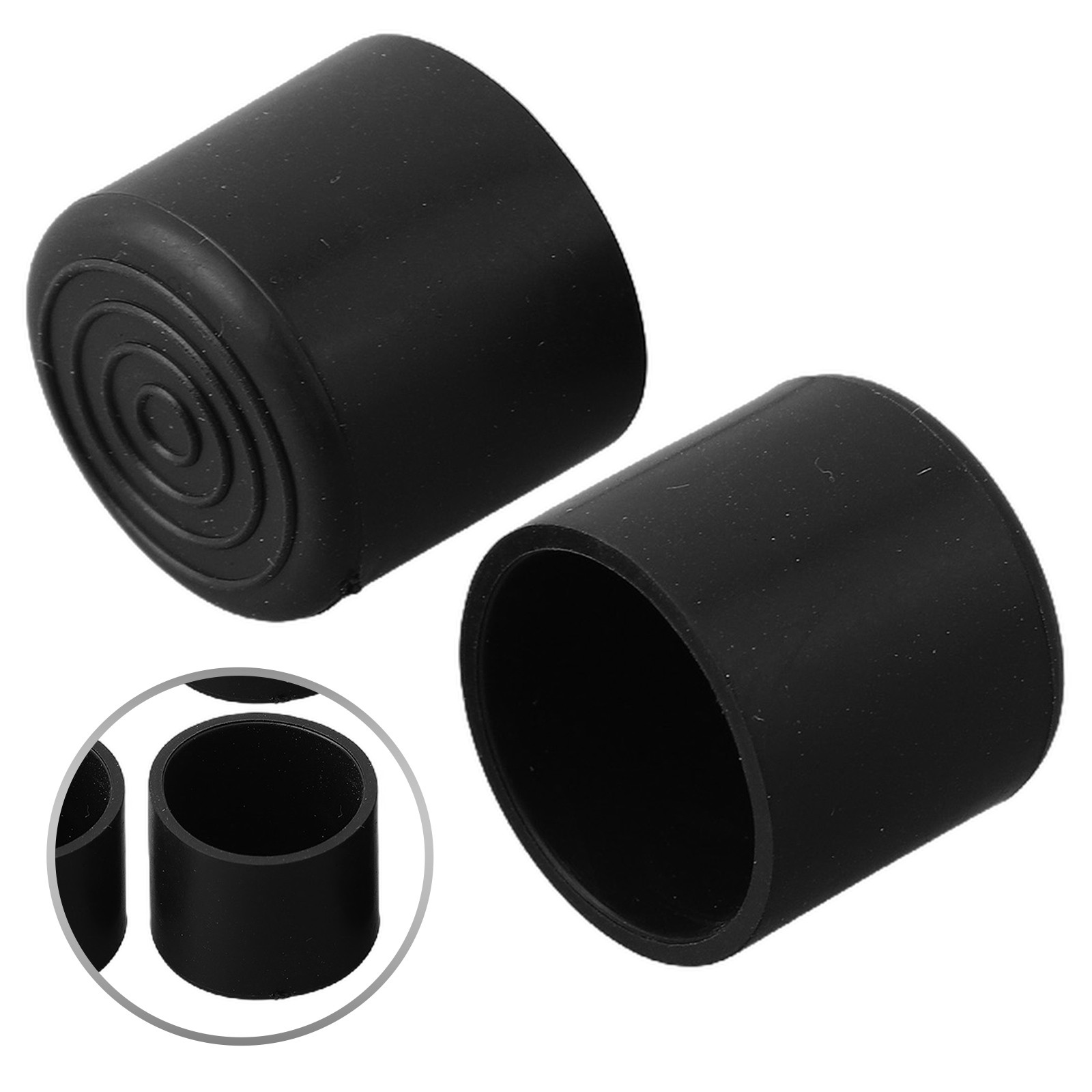 20 Stück Stuhlbeinkappenabdeckungen rund Kunststoffmantel Rohr PVC weich schwar - Bild 56 von 80