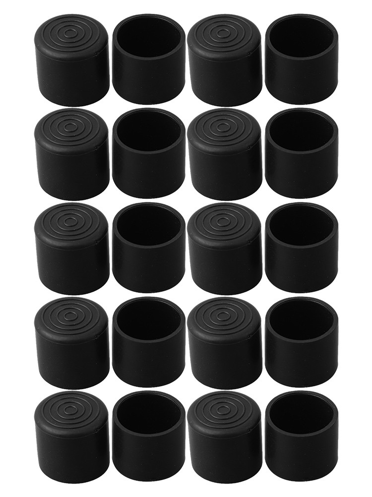 20 Stück Stuhlbeinkappenabdeckungen rund Kunststoffmantel Rohr PVC weich schwar - Bild 65 von 80
