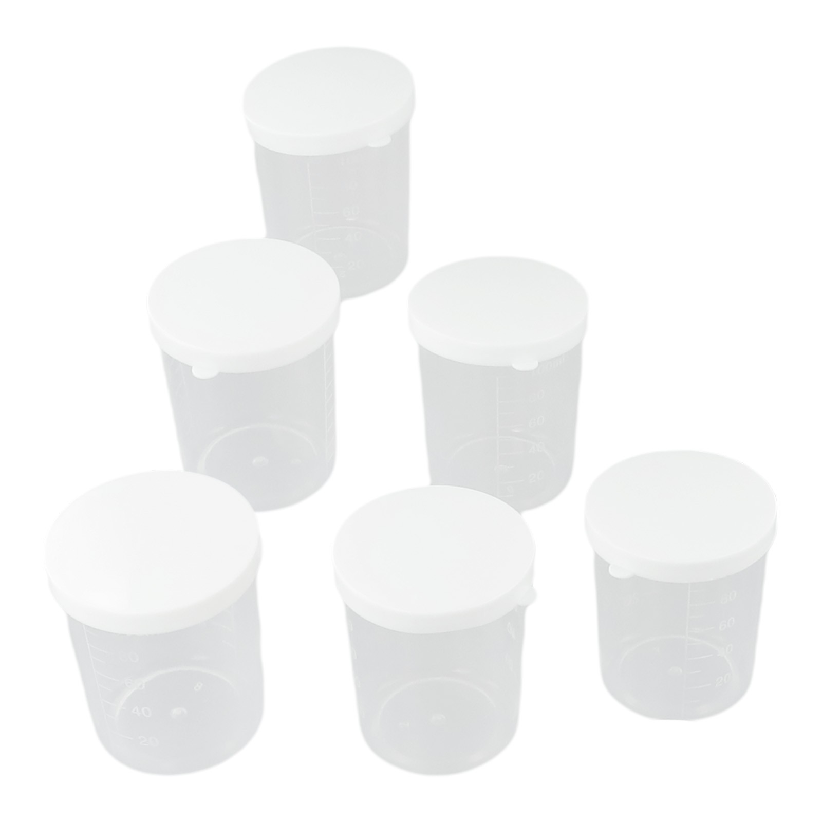 Outil de Cuisine Essentiel 10Pcs Plastique Transparent Gradué Gobelet à vente en gros Mesurer Set avec Couvercle