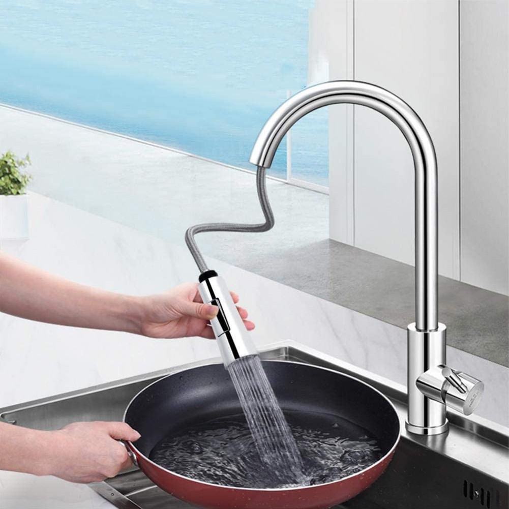 Convenient Kitchen Tap Faucet Shower Head No Need to Remove or Store Separately