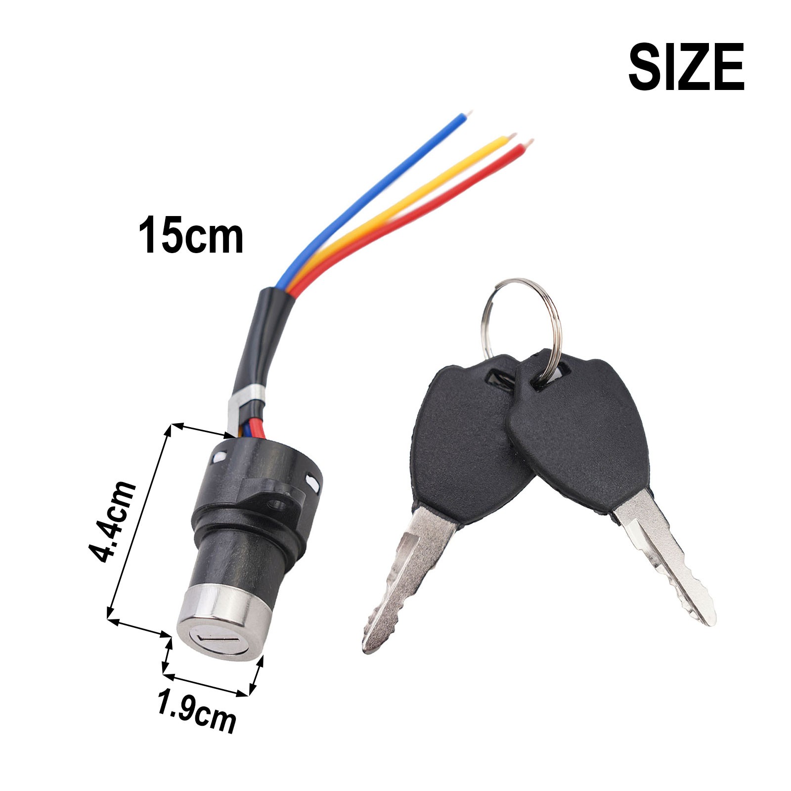 Scooter Tricycle Ignition Key Keys 3 Wire Easy To Install High Quality - Picture 29 of 33