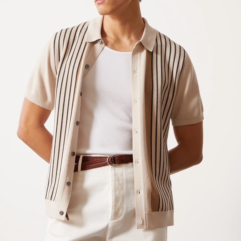 Comfy New Men's Shirt Shirts Slight Stretch Summer Vacation Casual Daily