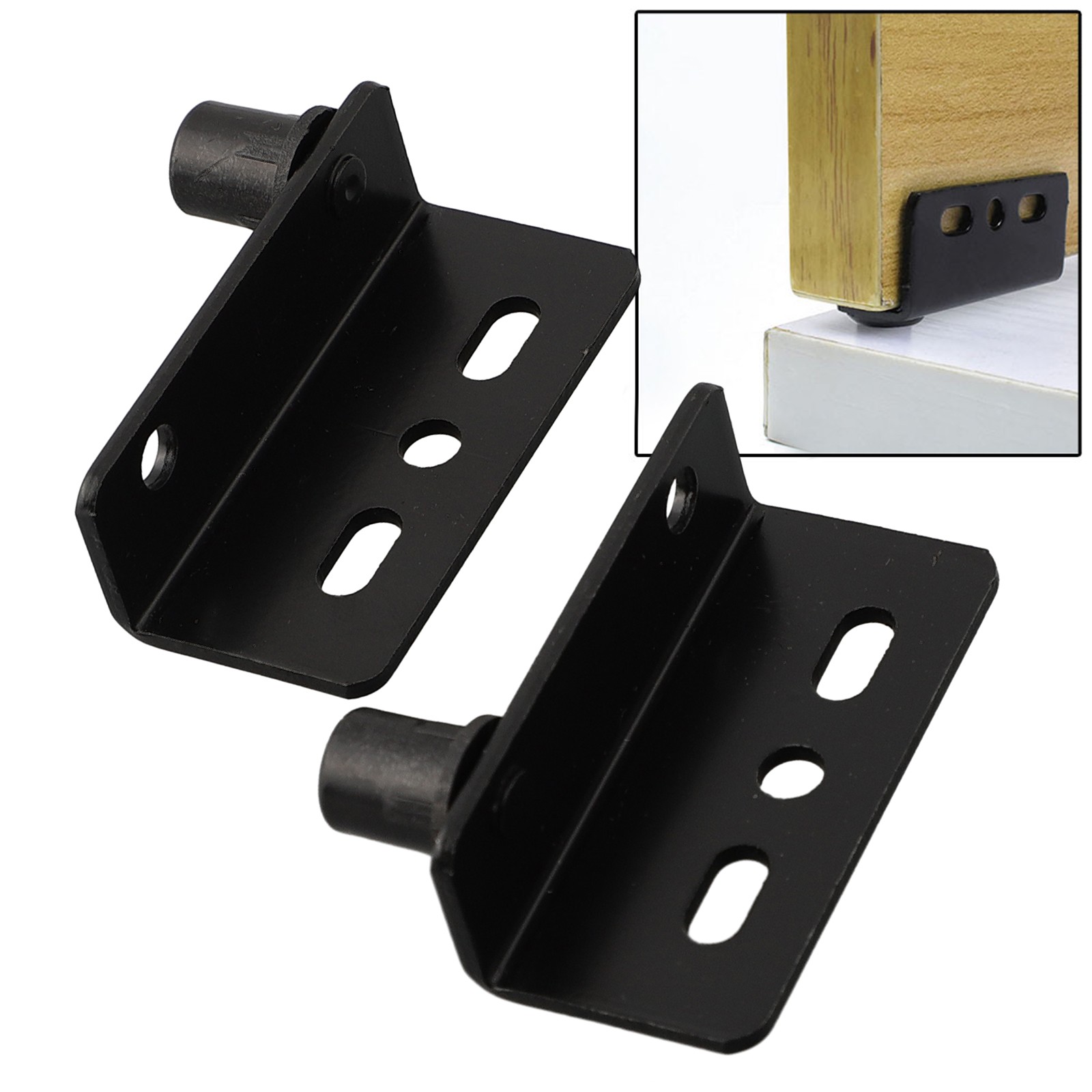 2pcs Pivot Door Shaft Hinge With Bushing Iron Replacement Accessories
