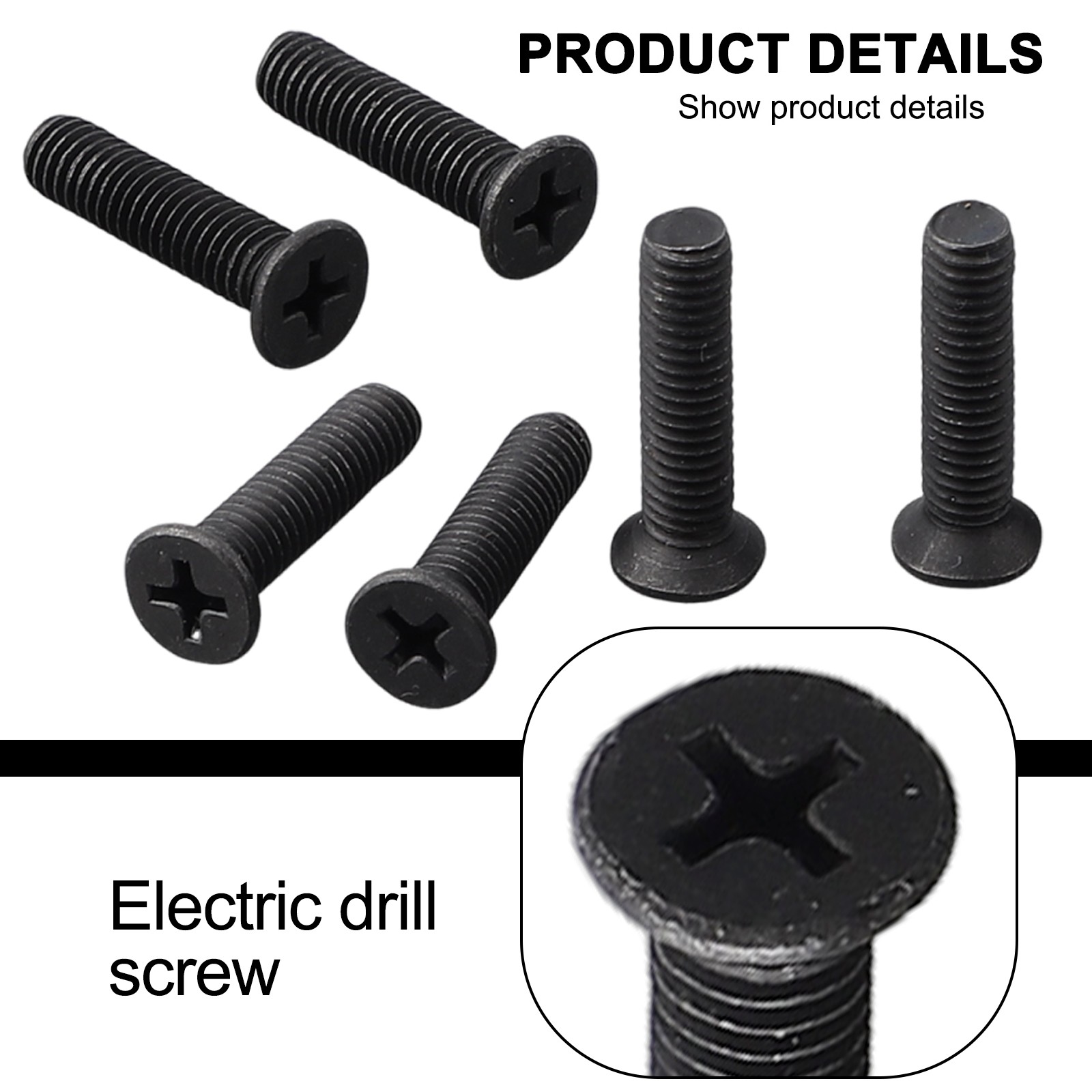 Brand New Fixing Screw Drill Chuck Thread 1/2inch 6pcs Anti-thread Black - Picture 17 of 28