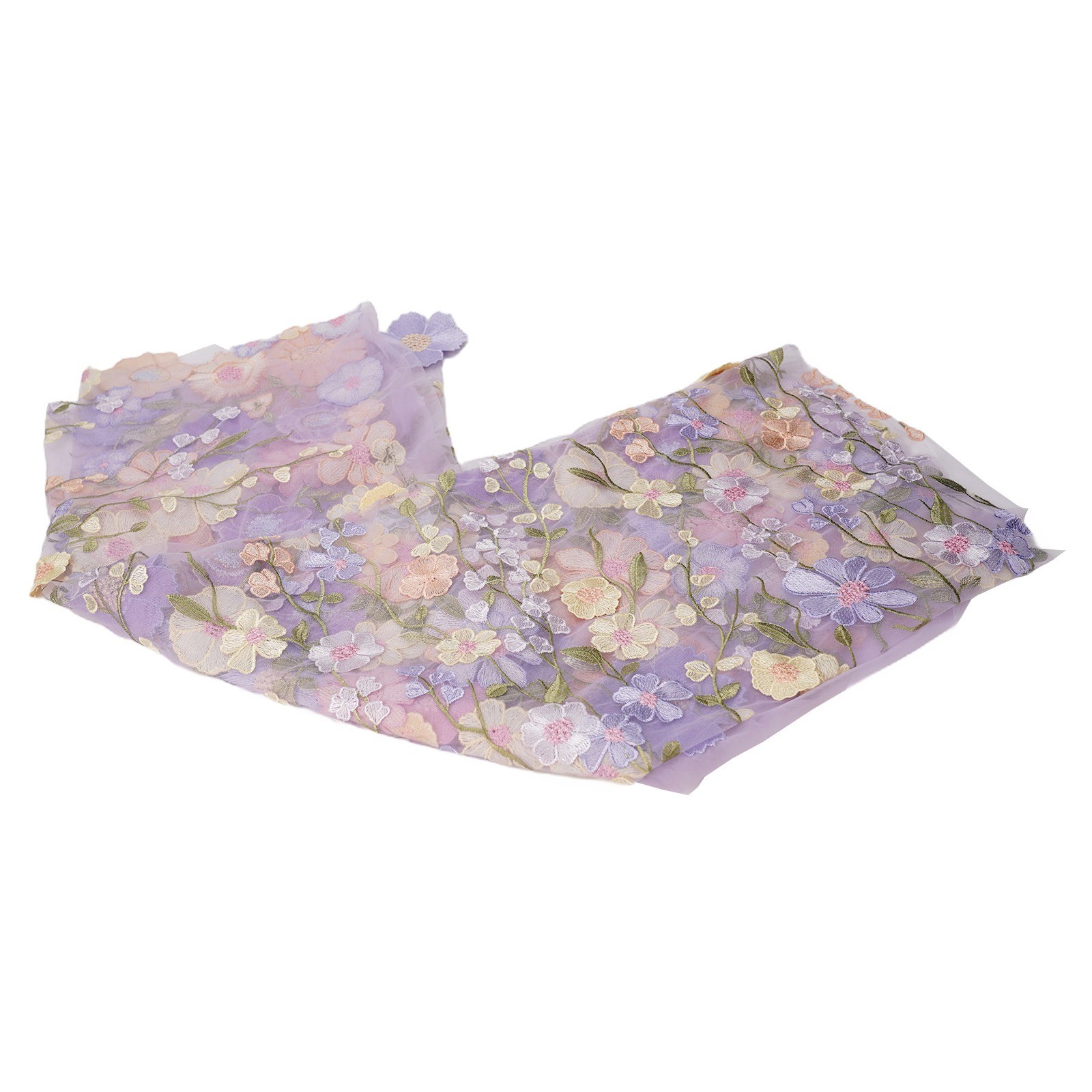 Vente en gros Tissu vêtement dentelle tissu dentelle motif fleurs contenu du paquet
