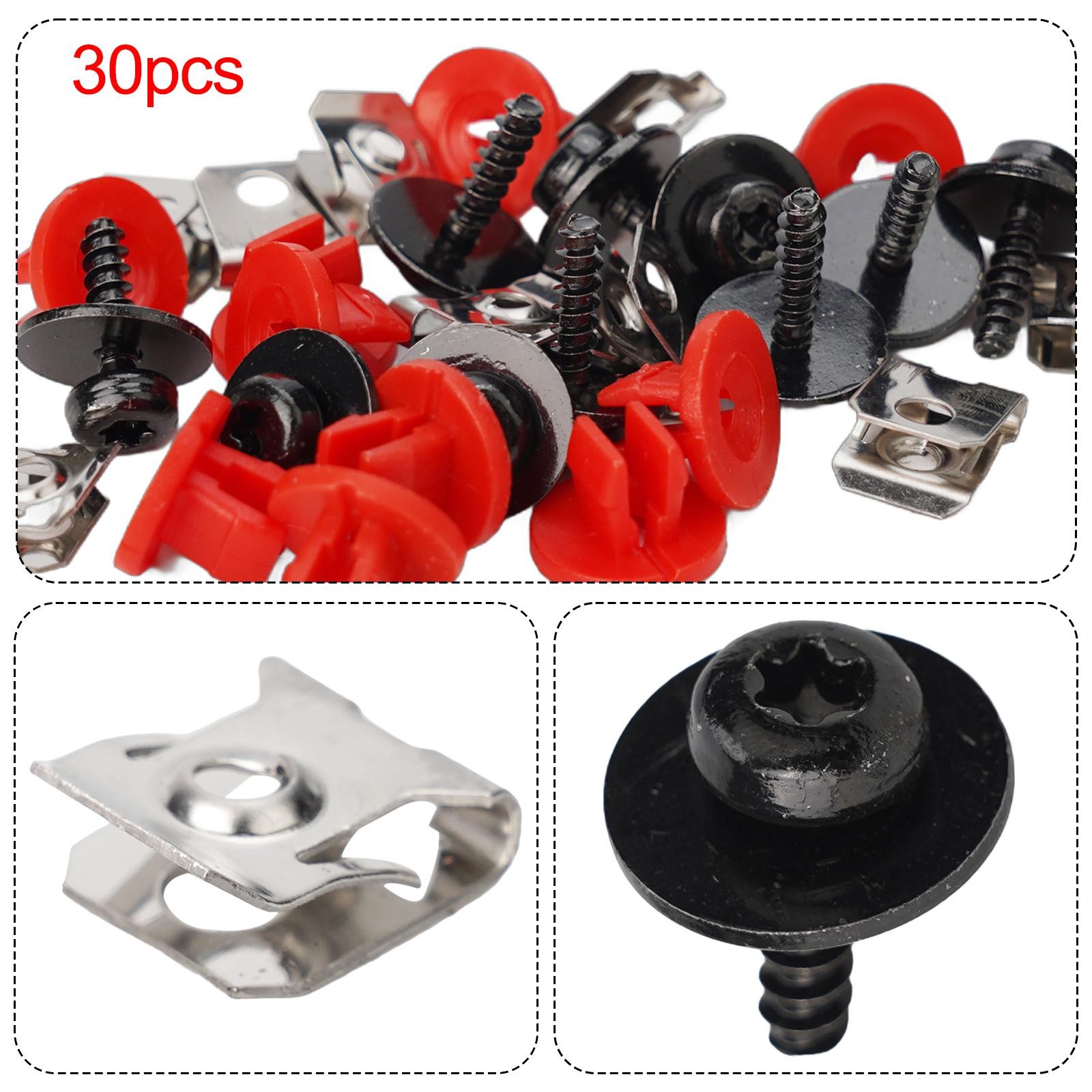5-Pack Engine Splash Shield Undertray Screw & Nut Set For Ford – Lower Guard Fasteners