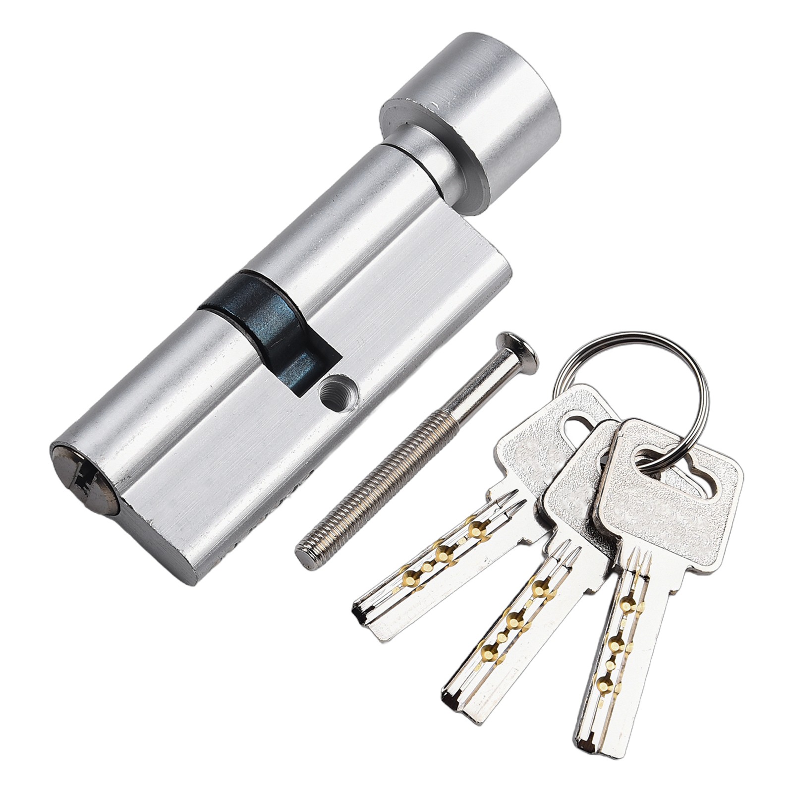 Secure Your Doors with Aluminum Lock Cylinder 70mm with 3 Keys and 1 Screw - Picture 13 of 46