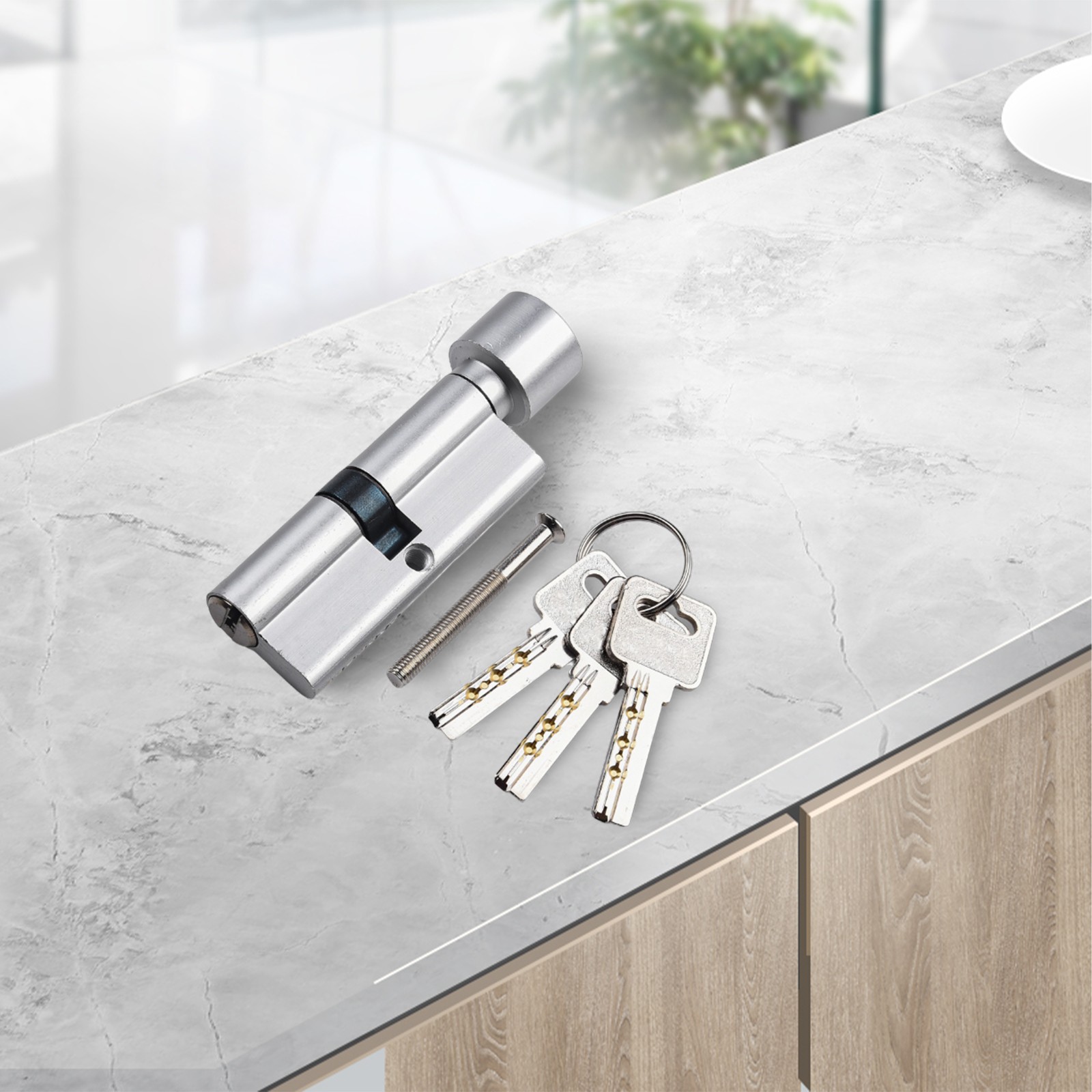 Secure Your Doors with Aluminum Lock Cylinder 70mm with 3 Keys and 1 Screw - Picture 14 of 46