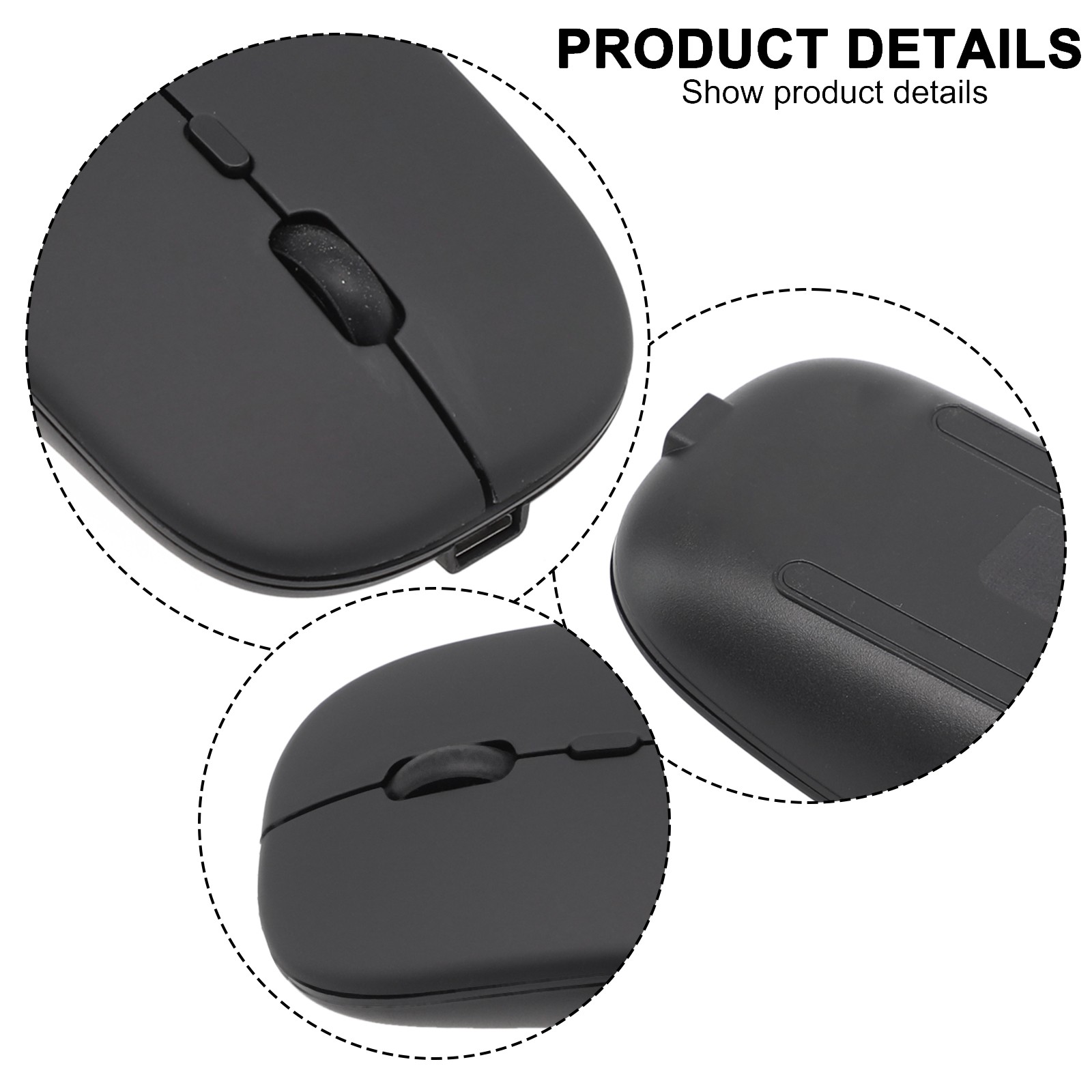 Ergonomisches Design Kabellose Maus Wiederaufladbare Leistungsanzeige Dauerhaft - Bild 13 von 24