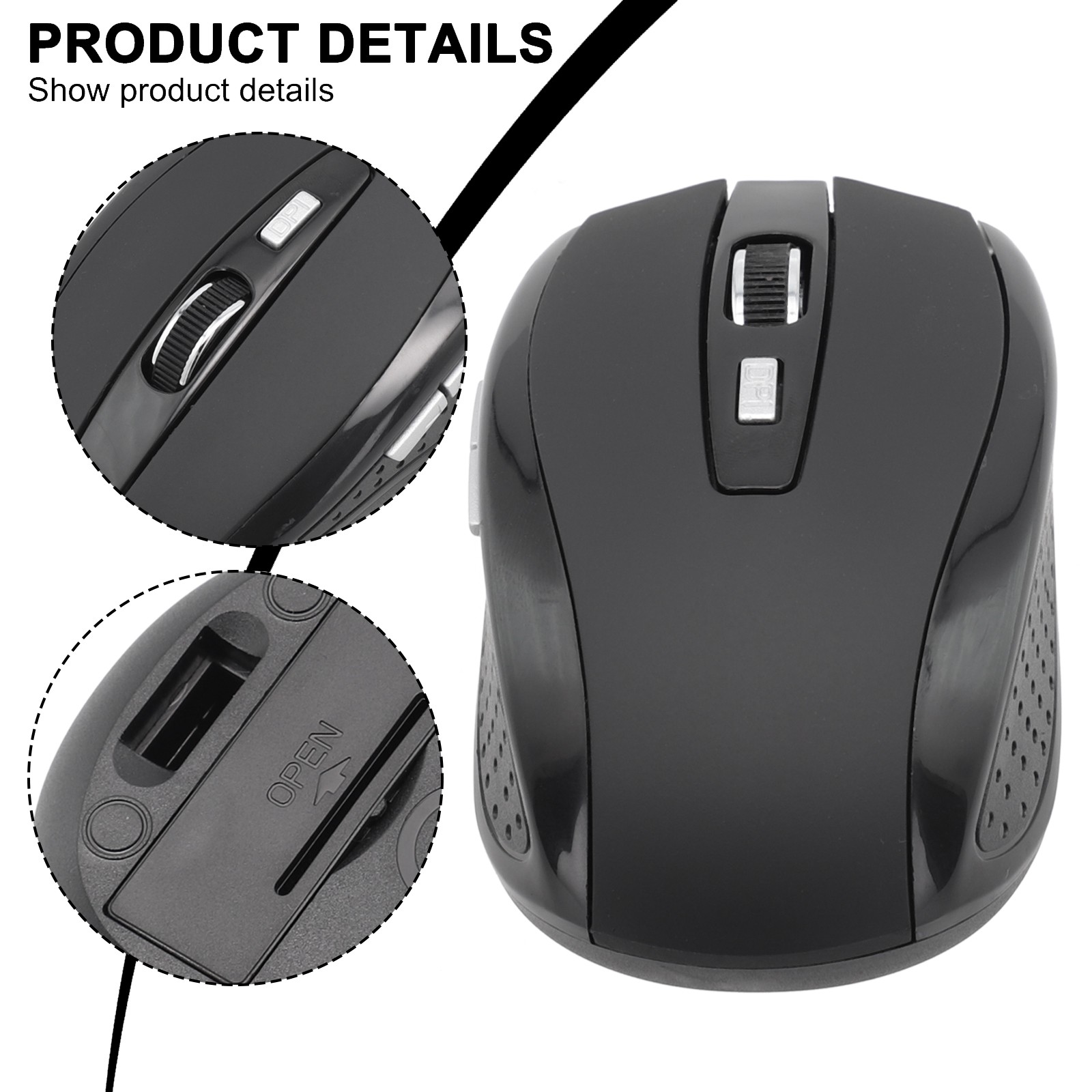 Optical Sensor Wireless Mouse with Adjustable DPI Lightweight and Easy to Carry - Photo 23/24