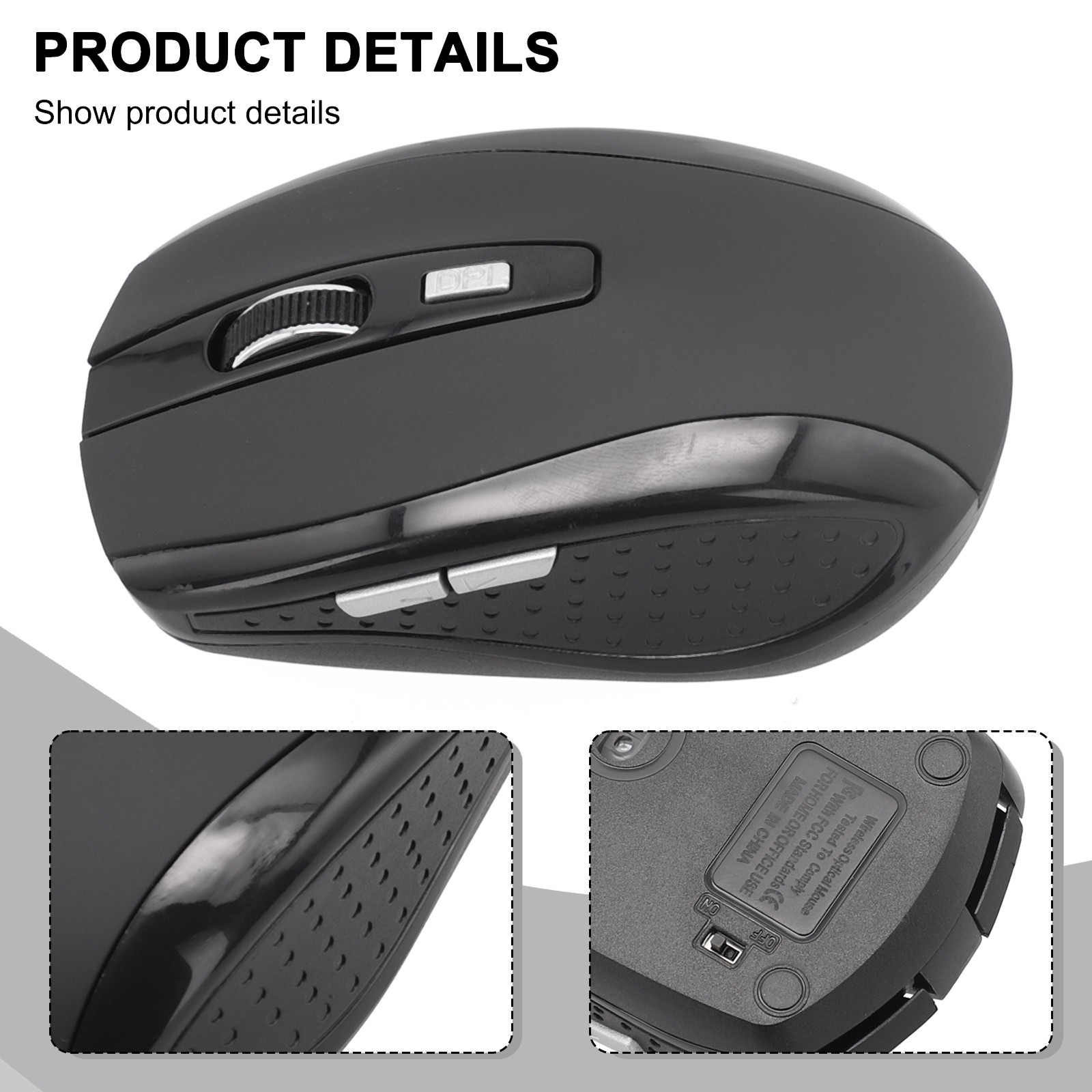 Optical Sensor Wireless Mouse with Adjustable DPI Lightweight and Easy to Carry - Photo 15/24
