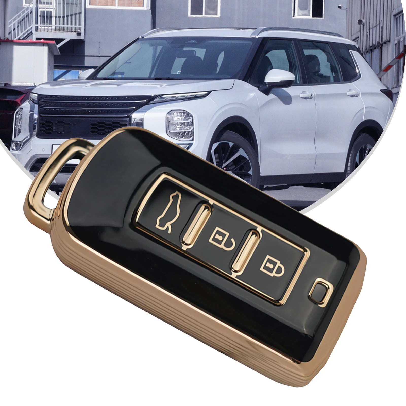 Remote Car Key Case Cover Soft Shell High Quality For Outlander Lancer Xpander