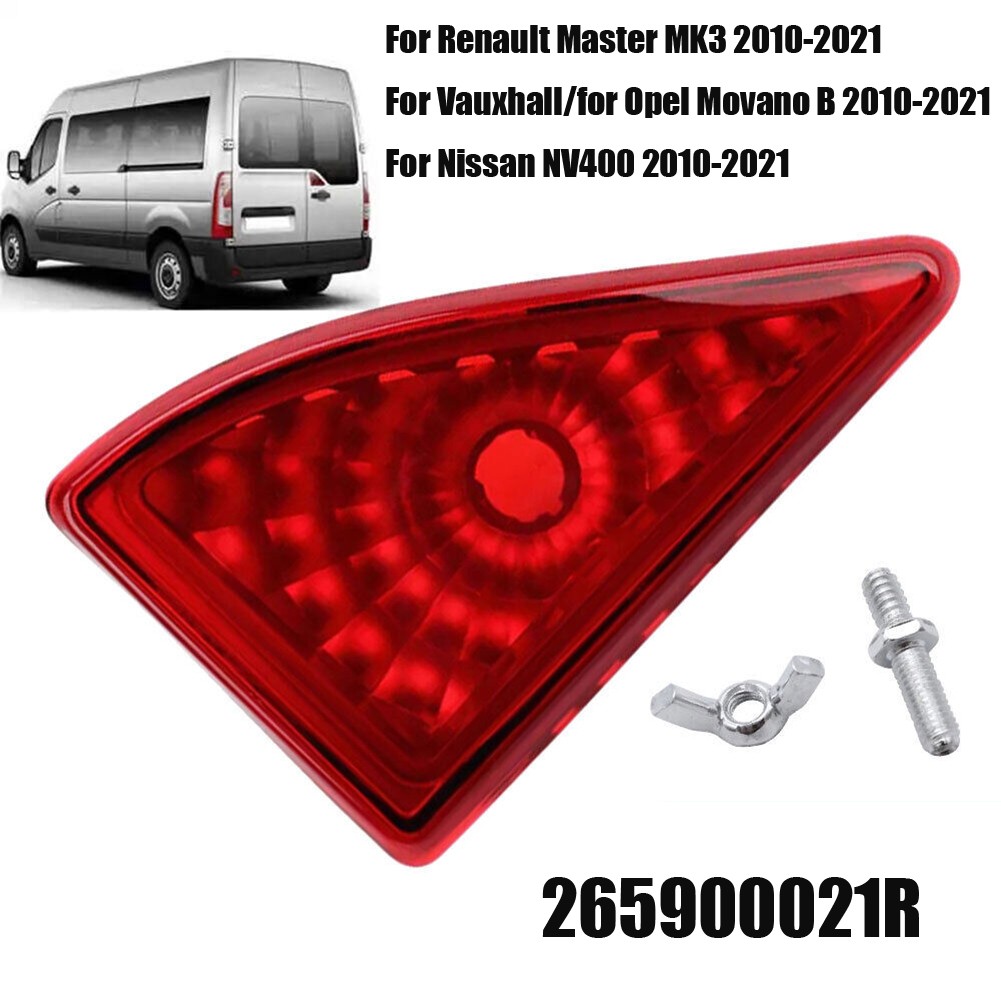 Rear Red 3rd Brake Light Lamp For Renault Master MK3 & Movano - Part 265900021R 5 thumbnail image