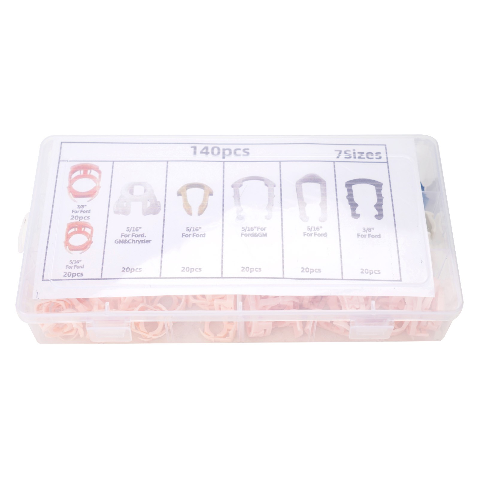 For Ford Fuel Line Retainer Clips 140PCS Assortment Easy Access and Storage - Bild 20 von 24