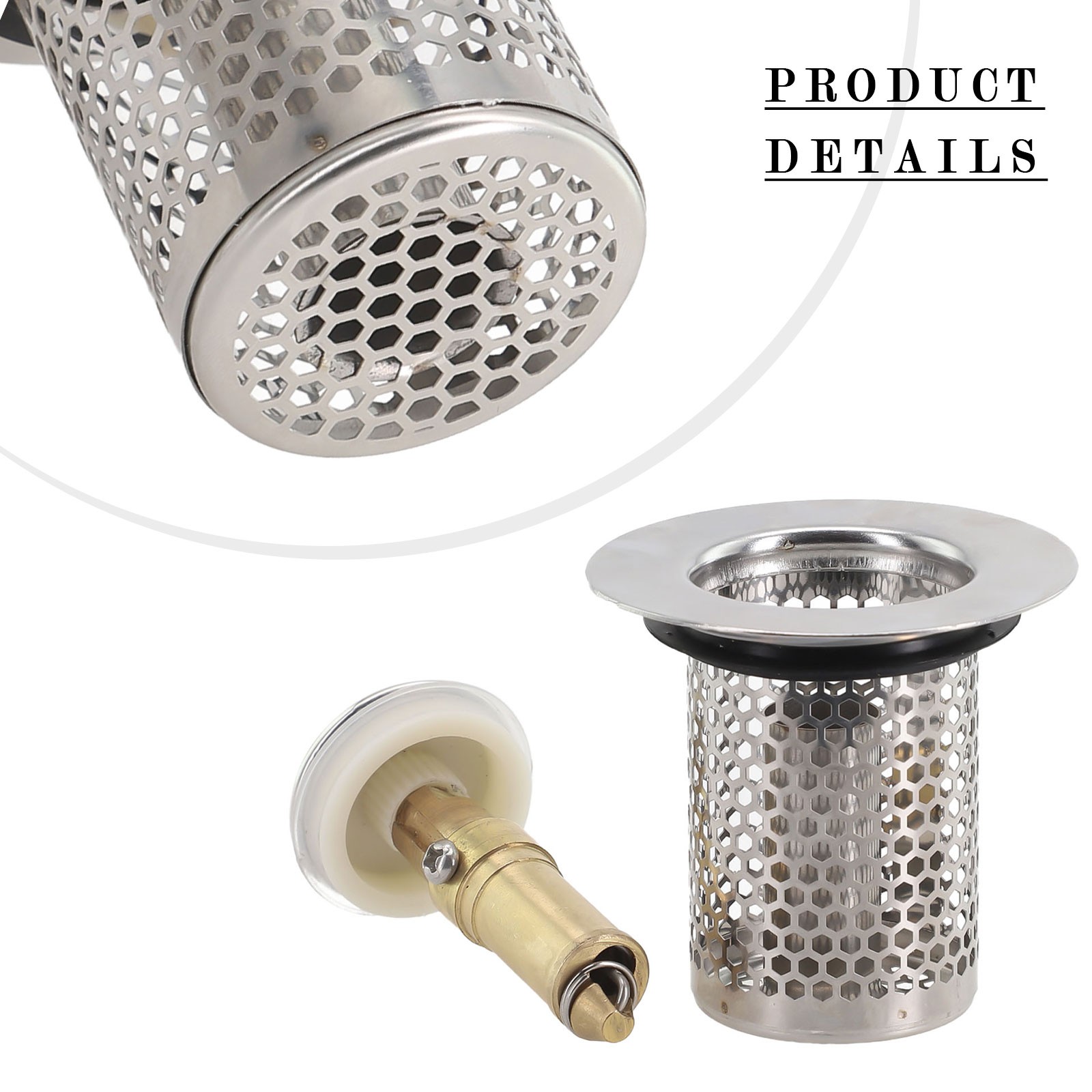 Filtro di scarico pavimento in acciaio inox premium per cucina, vasca e acqua lavandino - Foto 33 di 48