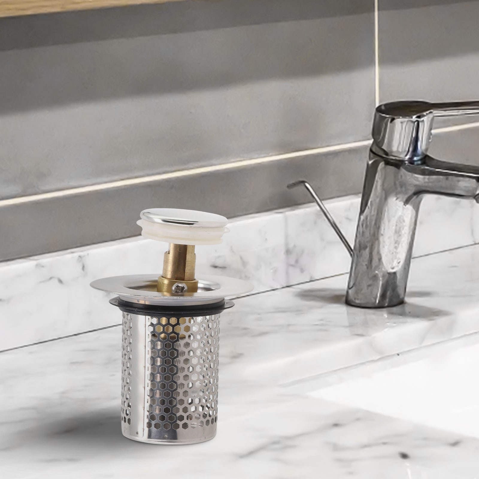 Filtro di scarico pavimento in acciaio inox premium per cucina, vasca e acqua lavandino - Foto 27 di 48