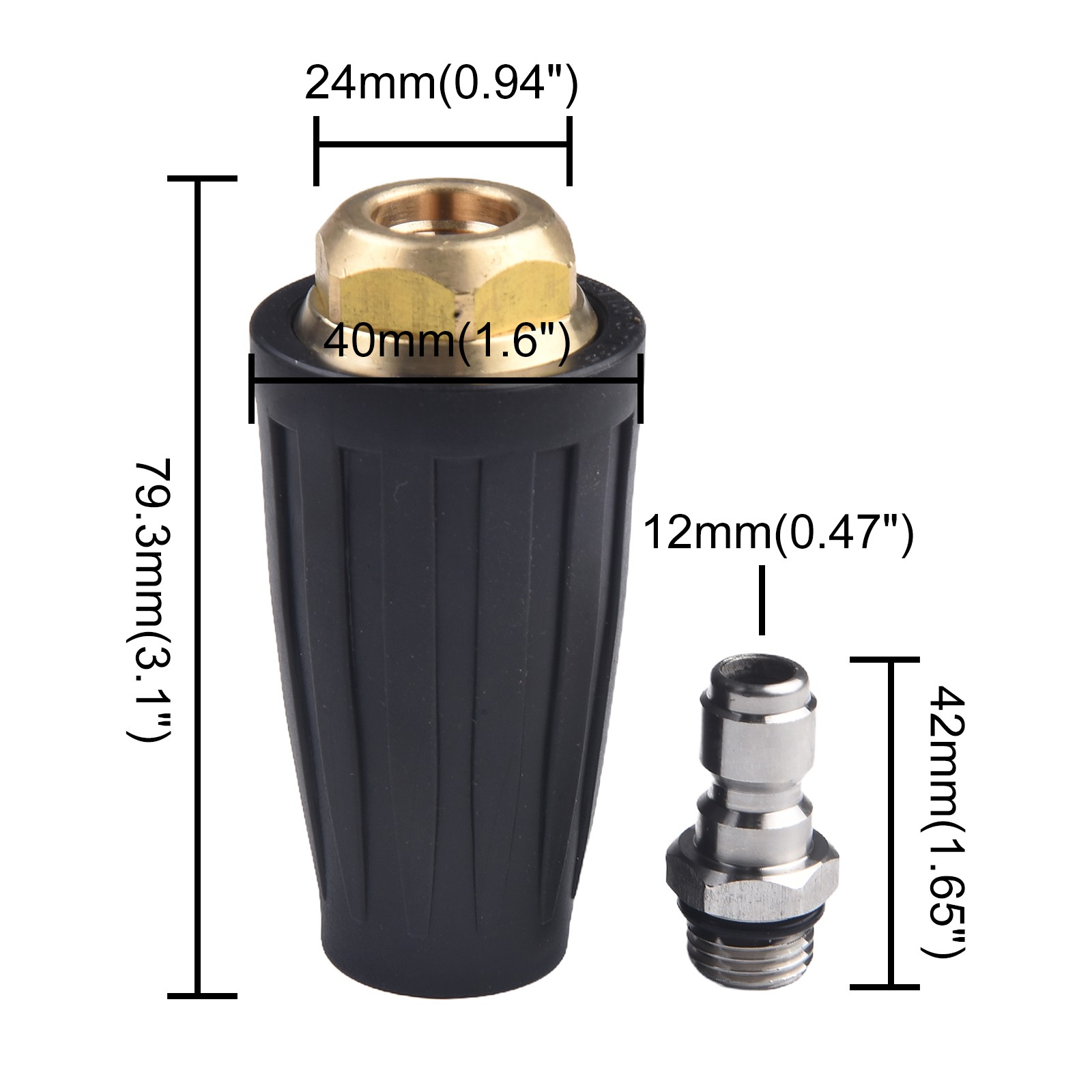 Düse, 6,35 Mm Schnellanschluss-Aufsatzdüse, Gemei Produktbild-Vorschau 5
