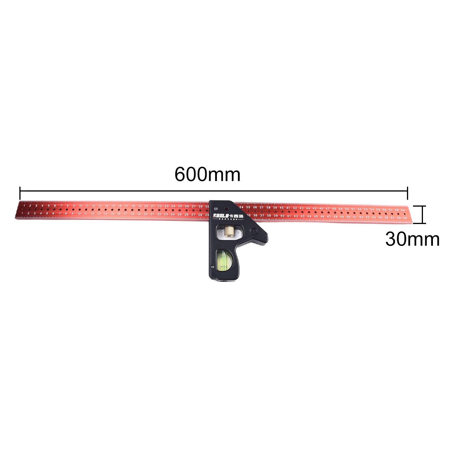 Angle Ruler Easy To Carry Easy To Store Long Portable Scale Groove Design Square - Picture 39 of 45