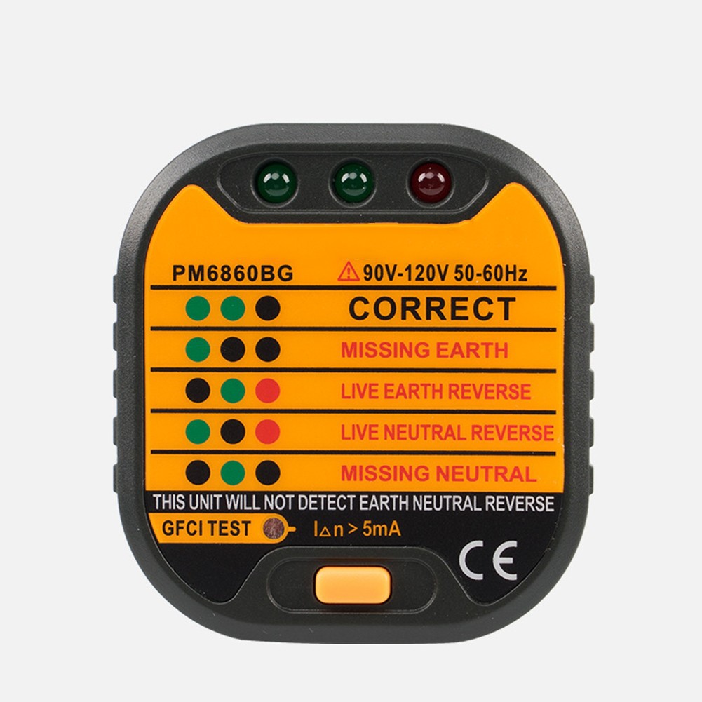 Outlet Socket Tester Circuit Polarity Voltage Ground Wire And Live Wire Reversed