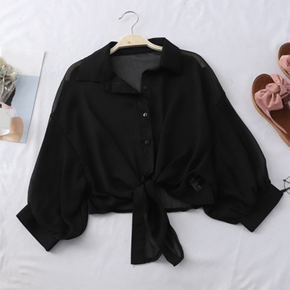 Trendy Chiffon Shawl for For women Sun Protection Cardigan Tops for Summer - Picture 17 of 18