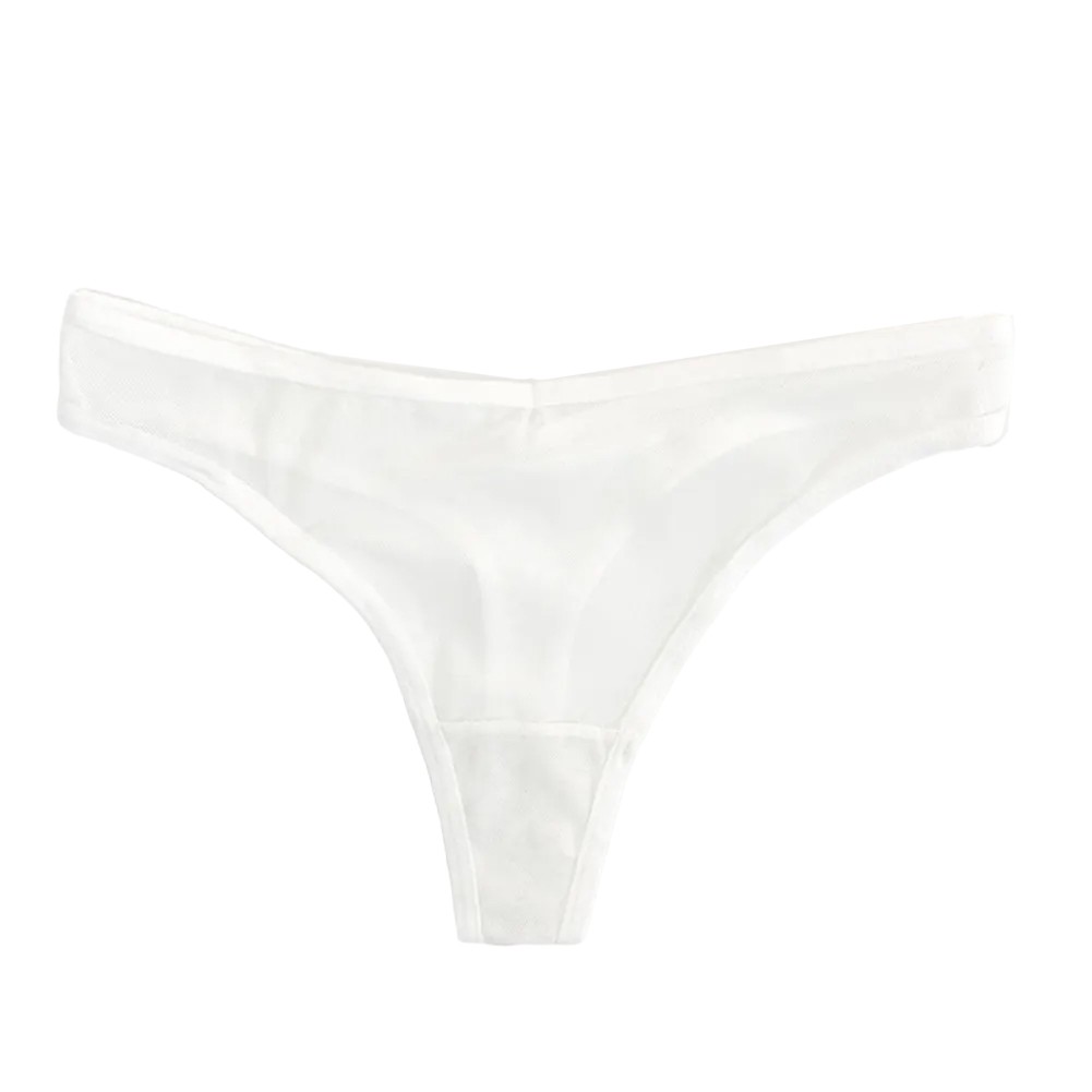 Seamless Mesh See Though Panties Women Lingerie G String Thongs Coffee - Picture 6 of 13