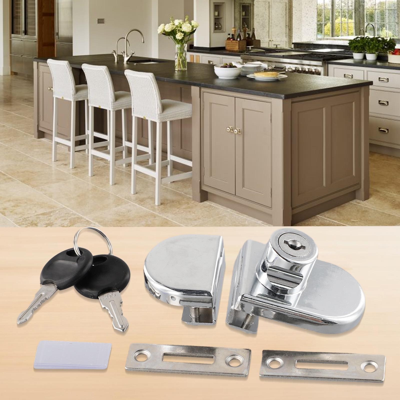 Schloss Für Schrank & Schublade - Zinklegierung Mit Drehknopf & Schlüssel Für Sichere Aufbewahrung