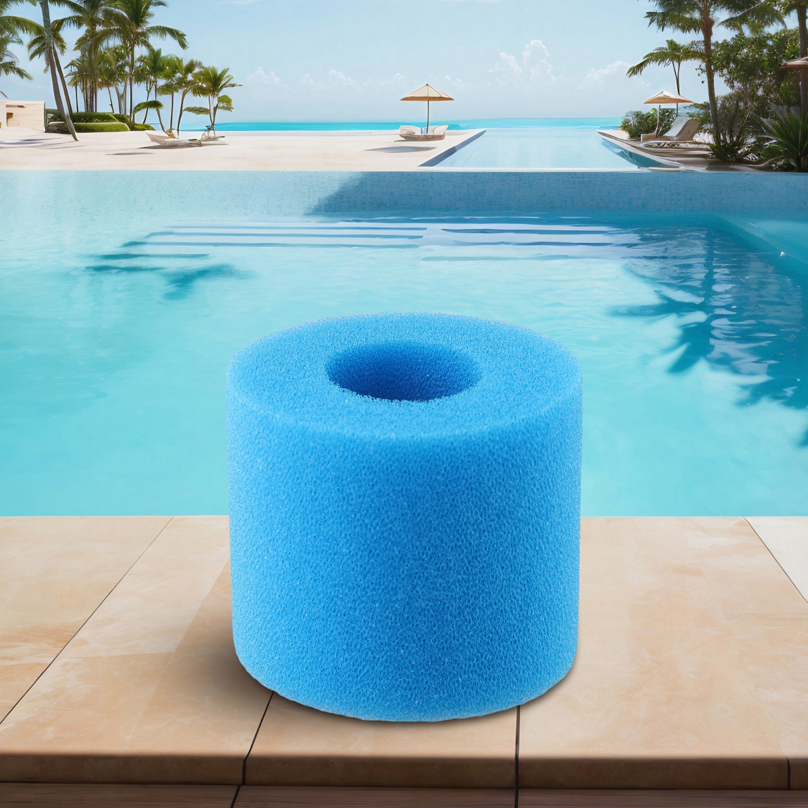 For Intex Type II/VI/D Washable Reusable Swimming Pool Filter Sponge Parts Blue - Picture 49 of 62