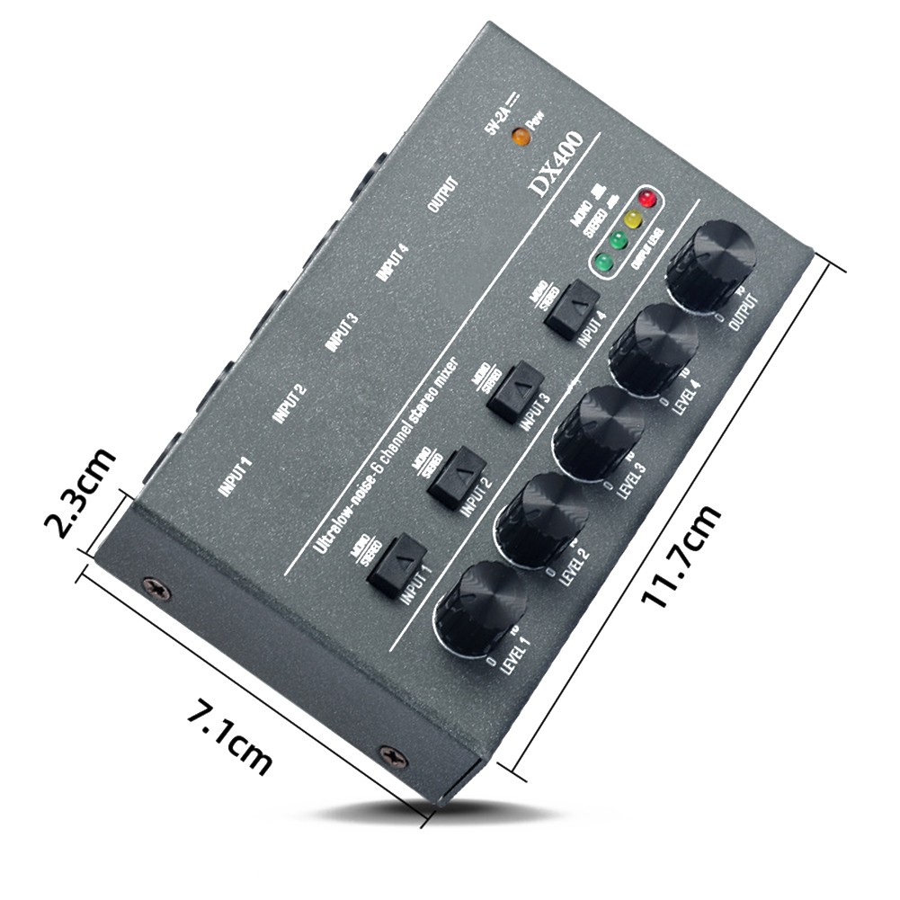 und kompakter USB Powered Line Mixer Sound Mixer für flexible Audiosteuerung - Bild 17 von 28