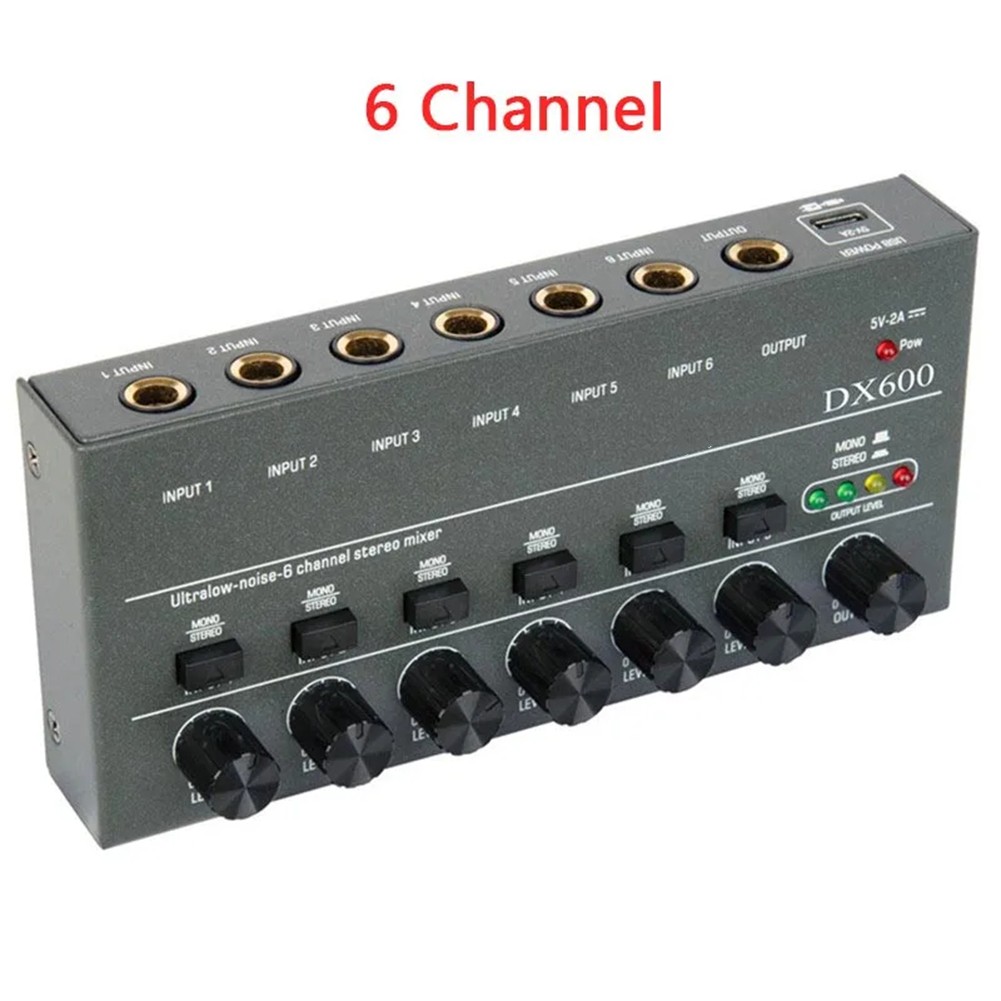 und kompakter USB Powered Line Mixer Sound Mixer für flexible Audiosteuerung - Bild 24 von 28