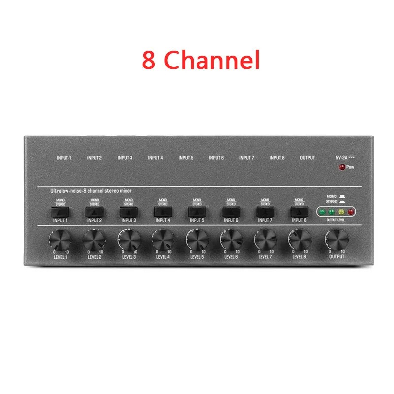 und kompakter USB Powered Line Mixer Sound Mixer für flexible Audiosteuerung - Bild 26 von 28