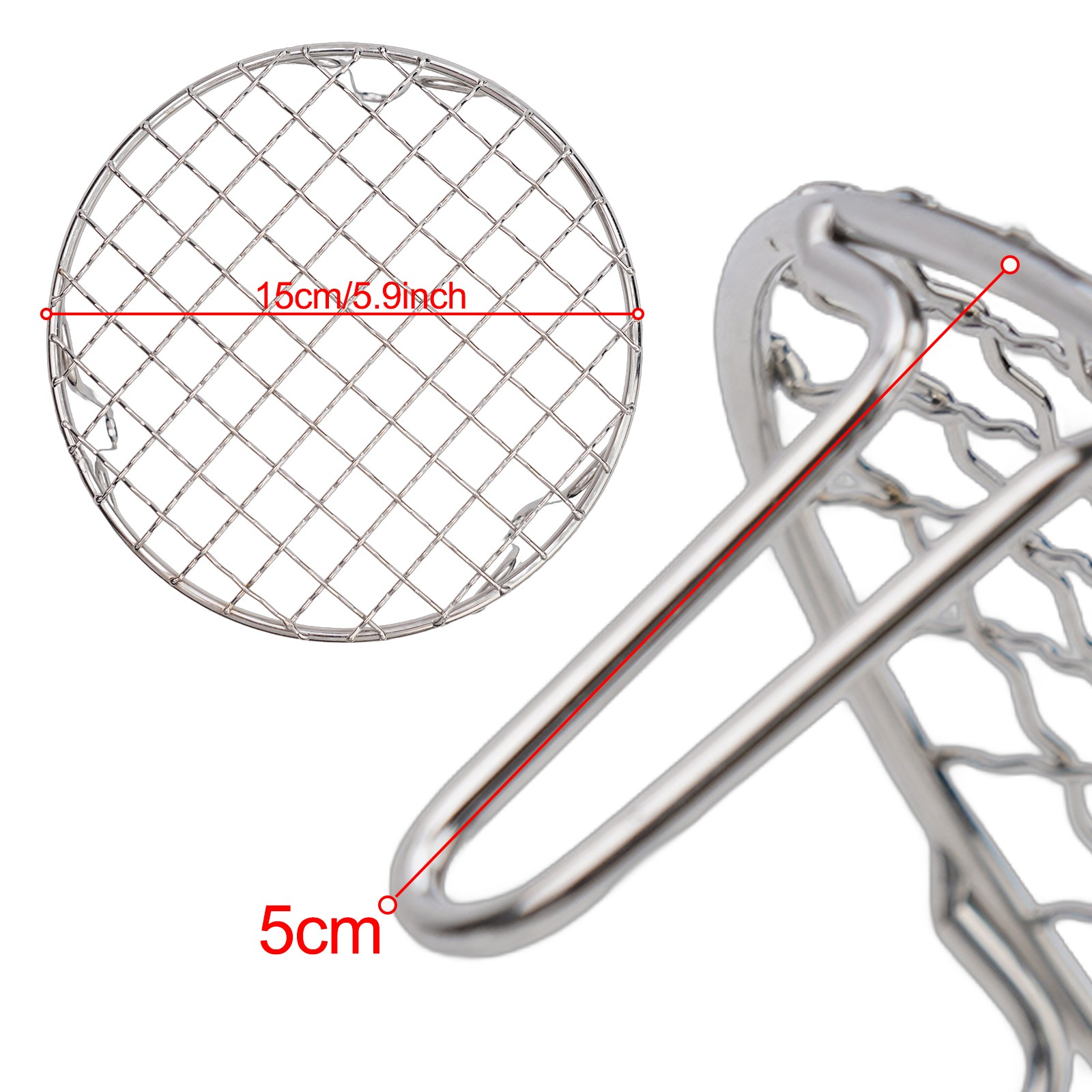 Portable Camping BBQ Grid made of Stainless Steel Choose from Various Sizes