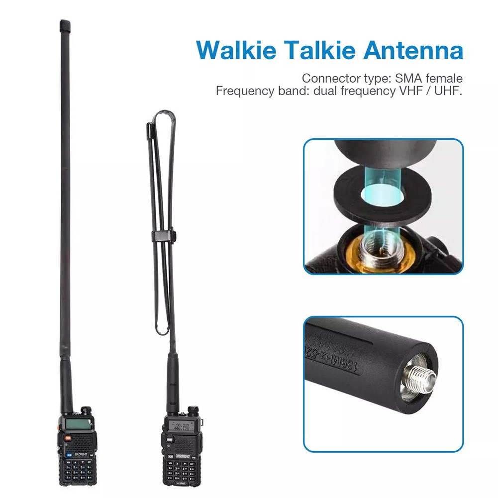 Compact For SMA Antenna for VHF/UHF Perfect for Baofeng 5R and 82 Radio Models - Picture 33 of 36