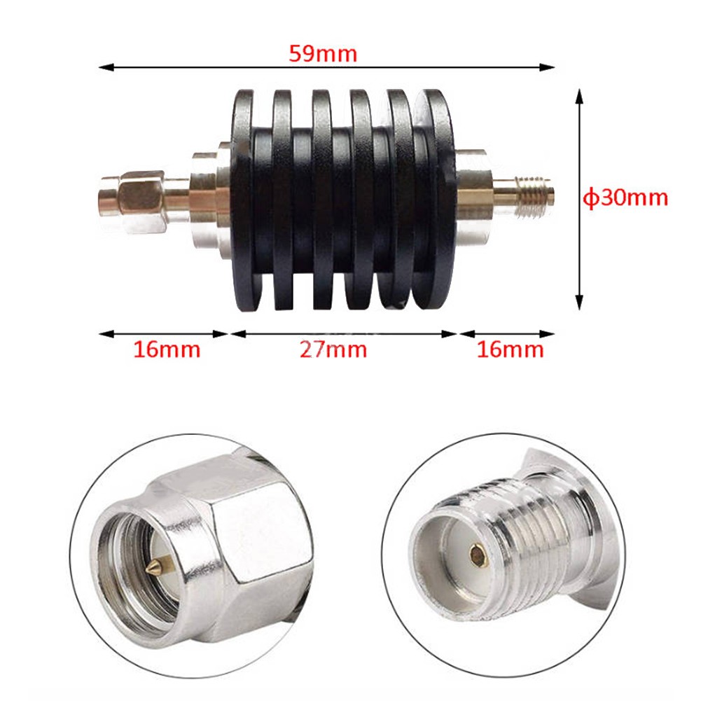 Atténuateur fixe 10 W SMAJK 4 GHz impédance 5022 fiable 13561015203040 Bahn - Zdjęcie 35 z 52