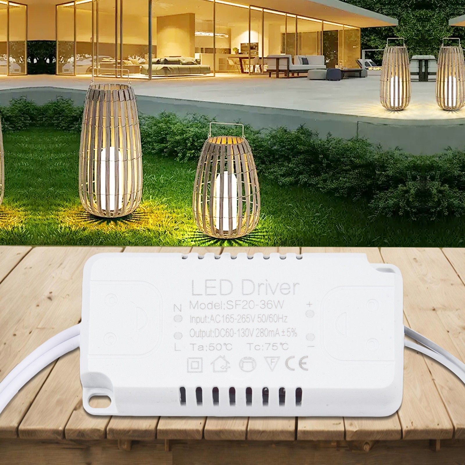 LEDTreiber Adapter 240-300mA 40-60W 60-80W Flächenleuchte Für LED-Beleuchtung - Bild 7 von 38