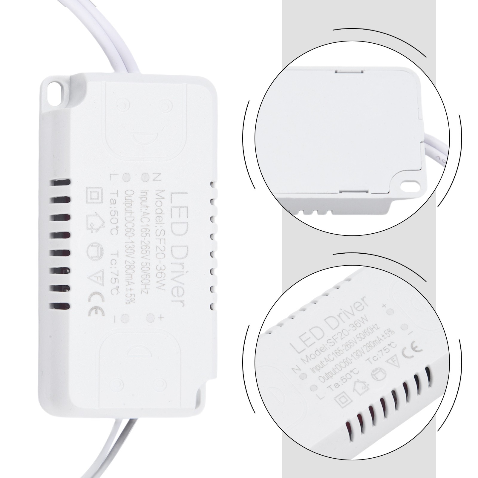 LEDTreiber Adapter 240-300mA 40-60W 60-80W Flächenleuchte Für LED-Beleuchtung - Bild 5 von 38