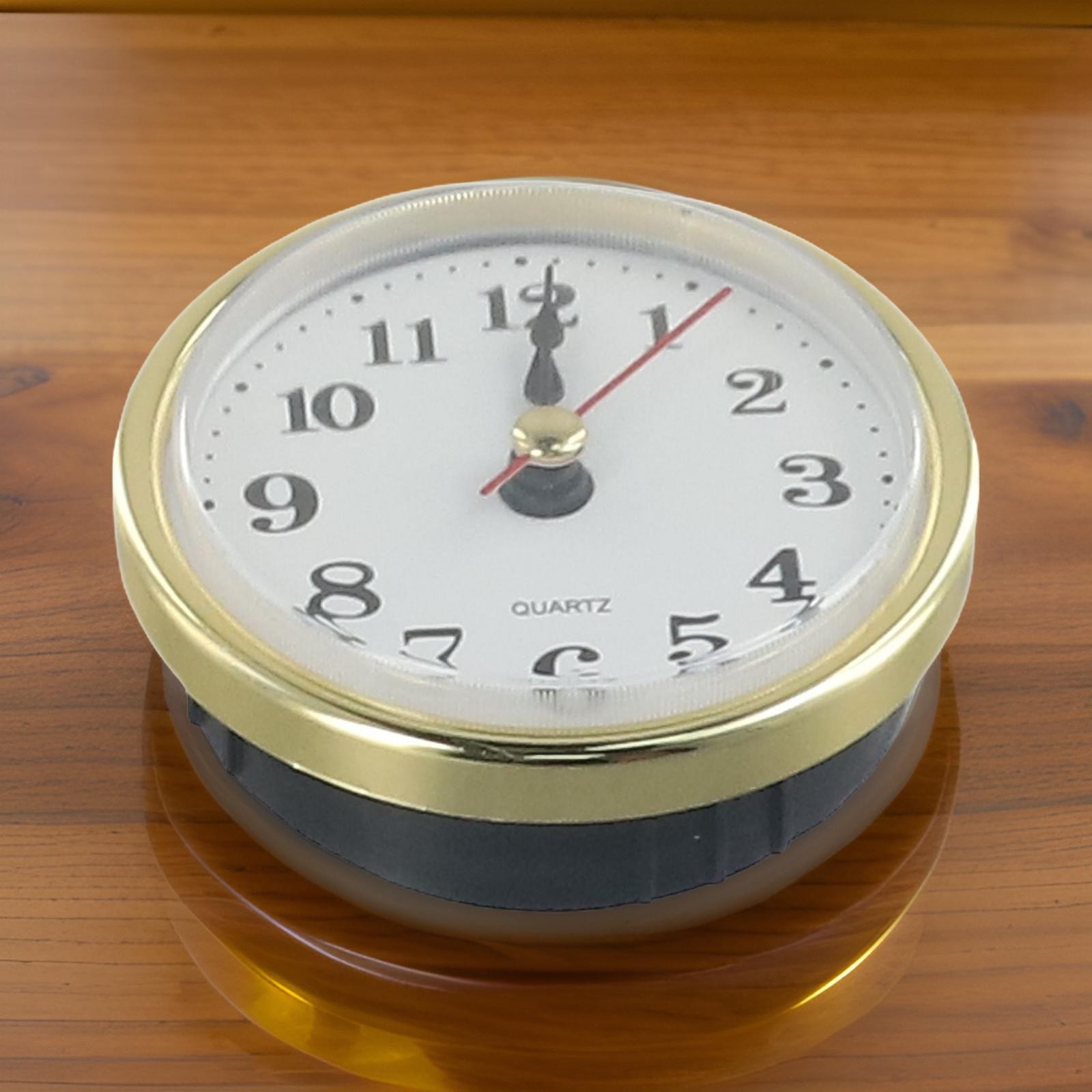 Inserto Per Orologio Al Quarzo, Diametro 65 Mm, Movimento Di Precisione, Numeri Romani, Lenti Trasparenti (oro
