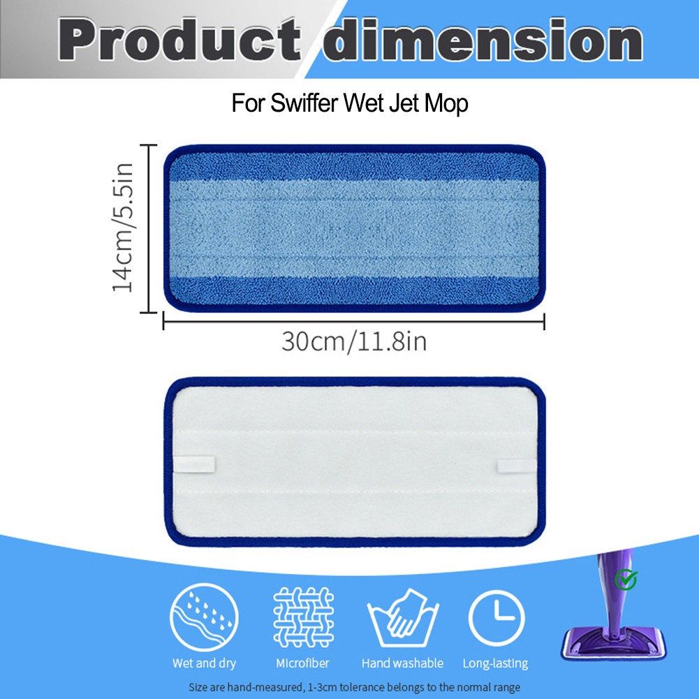 Floor Cleaning Pads for Swiffer For Wet Jet Refills Reusable & Washable - Picture 22 of 36