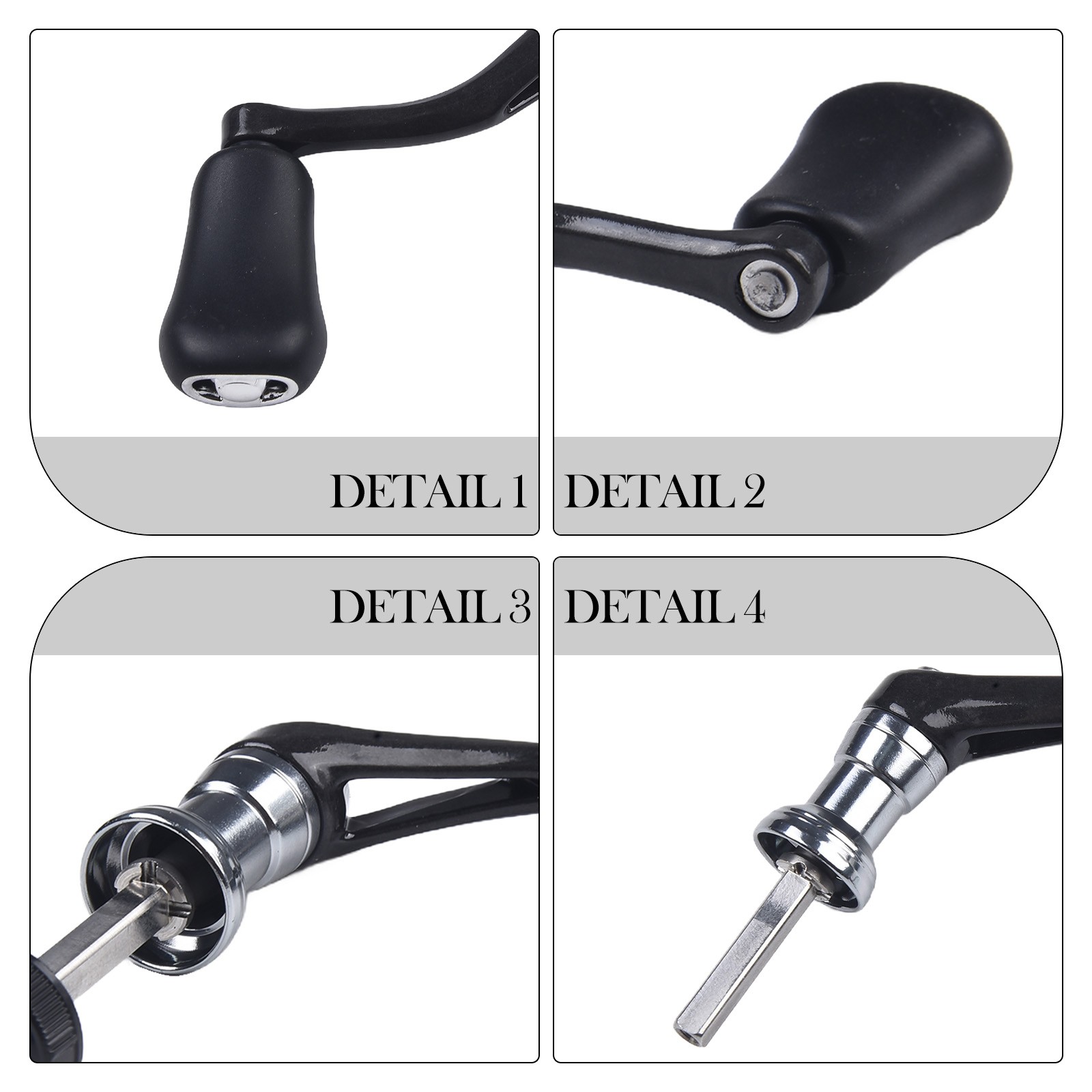Reel Handle Fishing Reel Parts Fishing For 1000-4000 Four/six Handle Reel - Picture 30 of 37