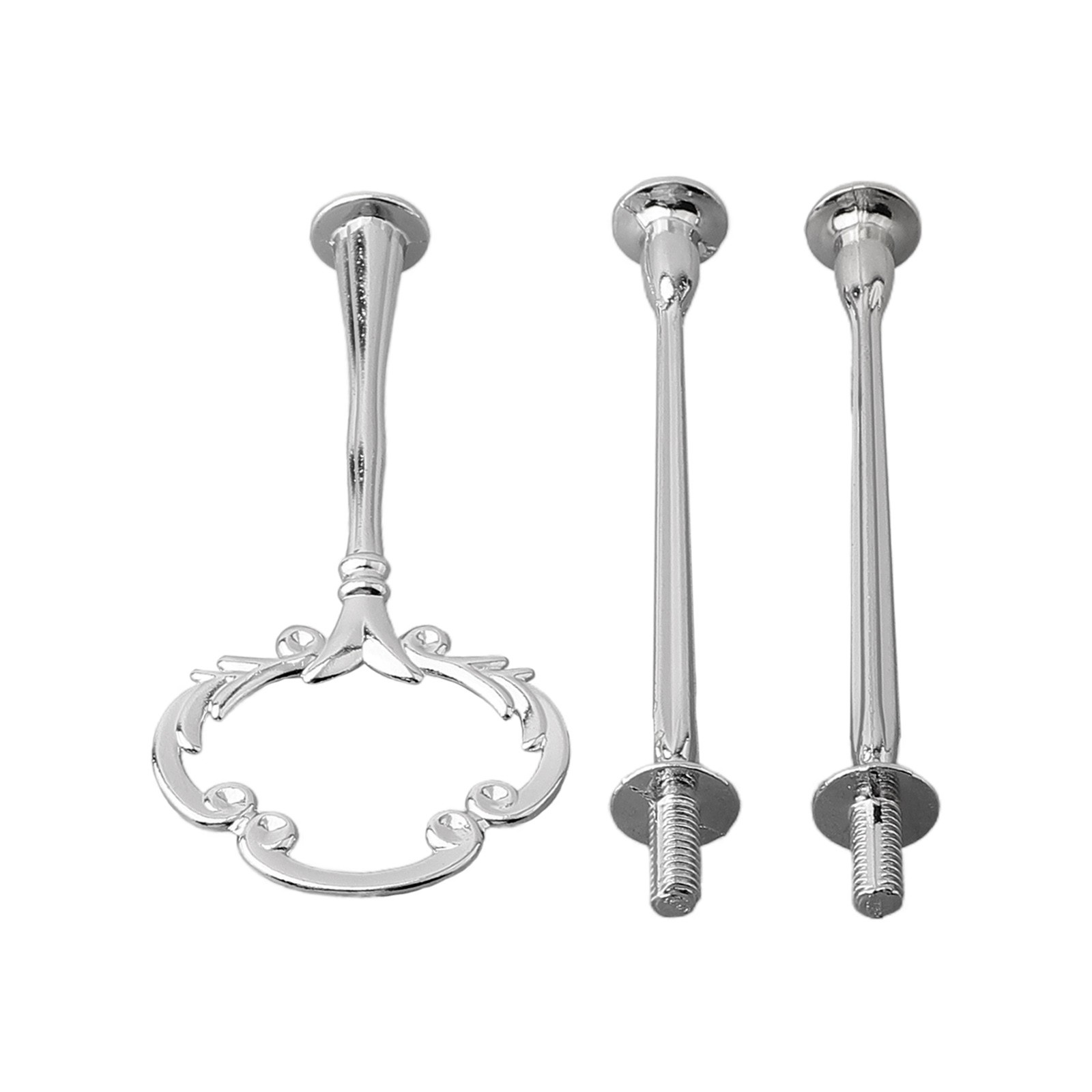Practical and Functional Cake Plate Stand Cupcake Fittings Silver Golden - Picture 55 of 61