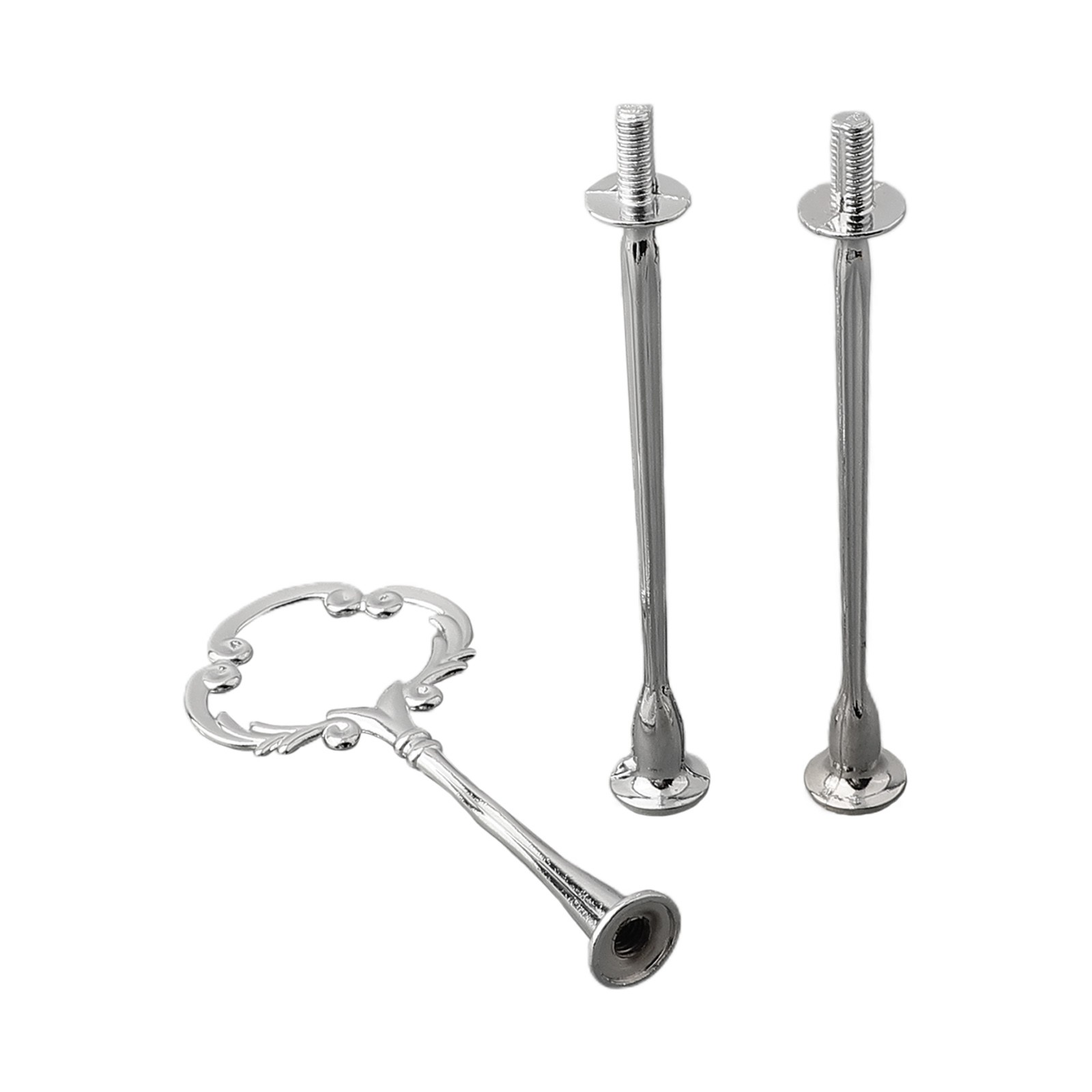 Practical and Functional Cake Plate Stand Cupcake Fittings Silver Golden - Picture 58 of 61