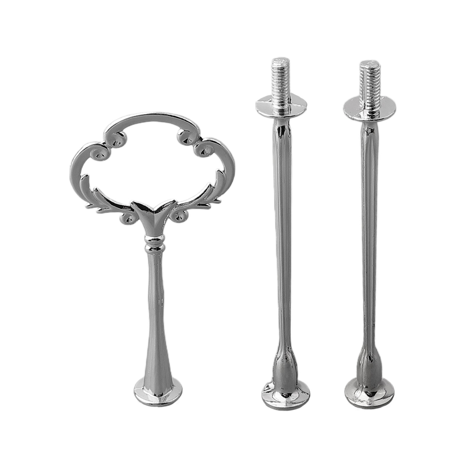 Practical and Functional Cake Plate Stand Cupcake Fittings Silver Golden - Picture 59 of 61