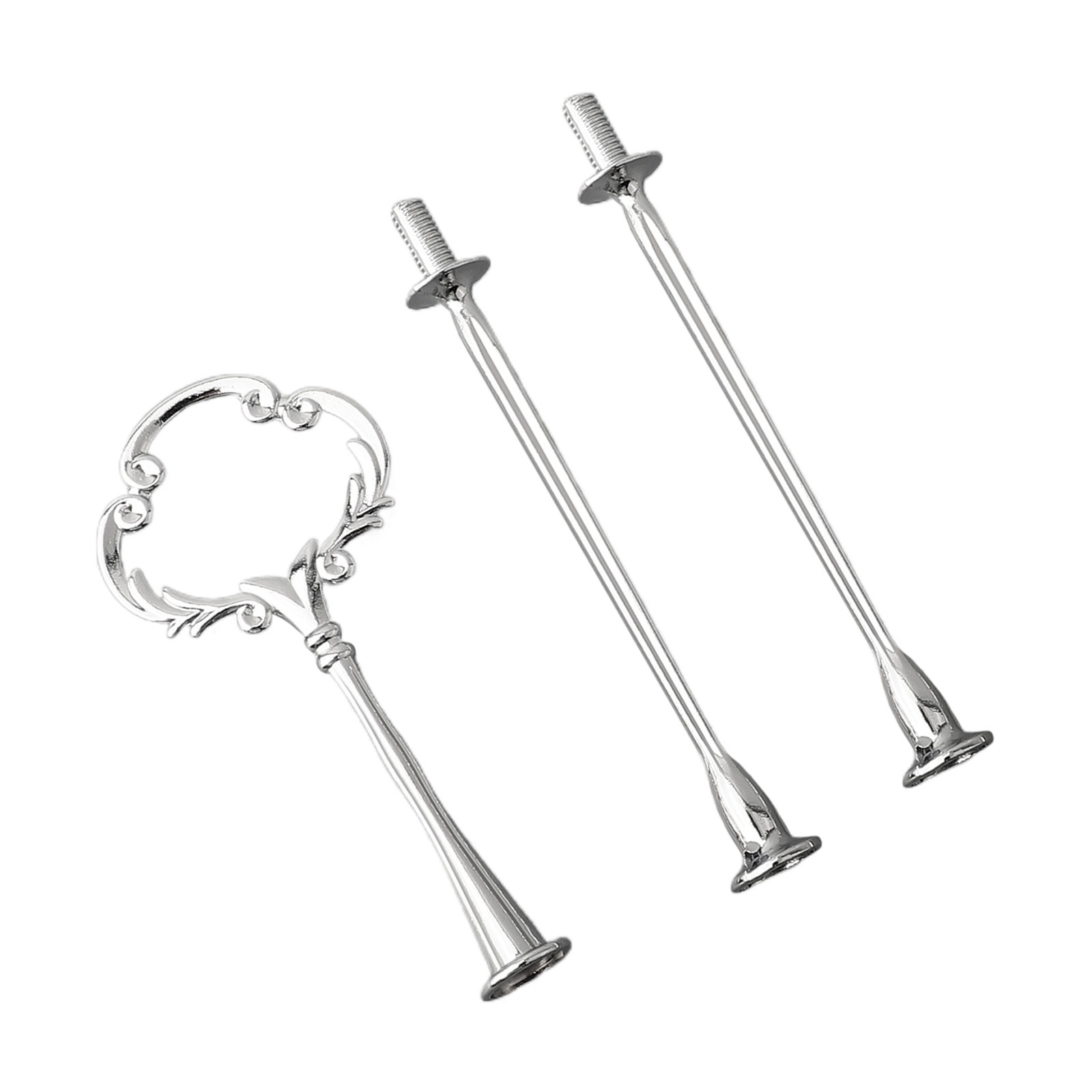 Practical and Functional Cake Plate Stand Cupcake Fittings Silver Golden - Picture 56 of 61