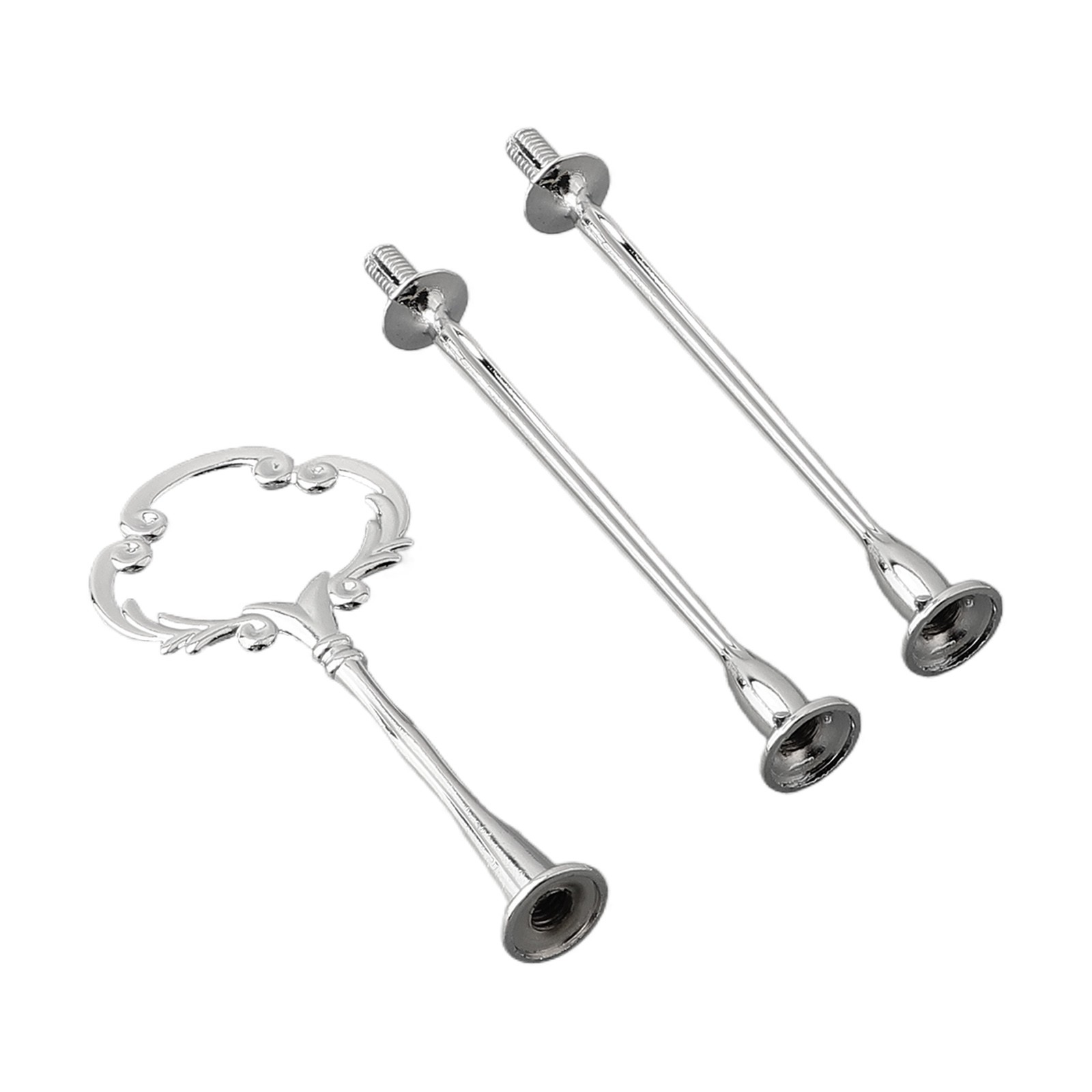 Practical and Functional Cake Plate Stand Cupcake Fittings Silver Golden - Picture 57 of 61