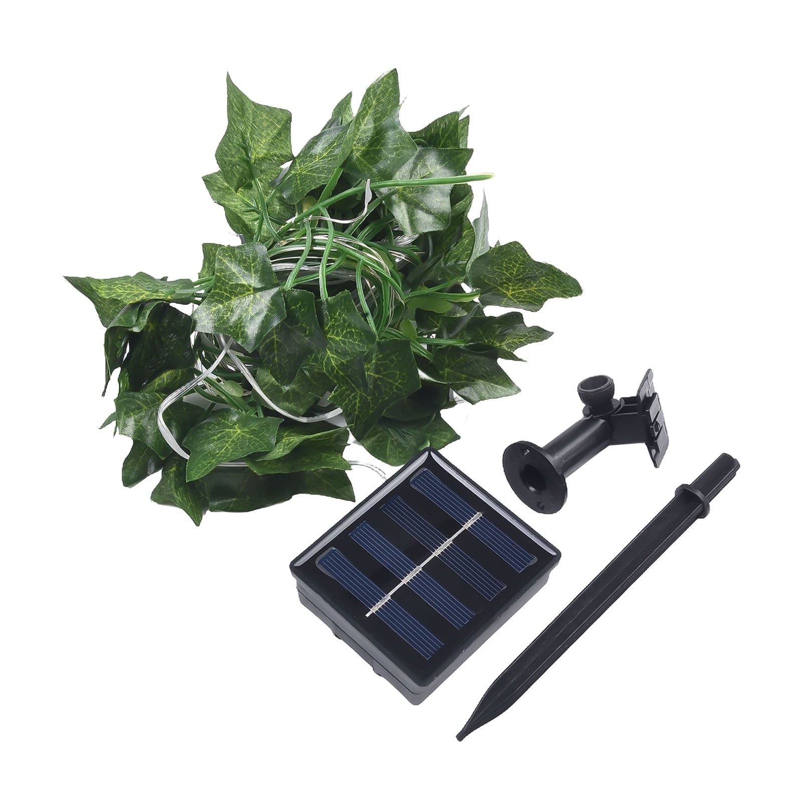 Illuminate Your Yard with Artificial Solar Vine String Lights and Ivy Leaf - Picture 16 of 24