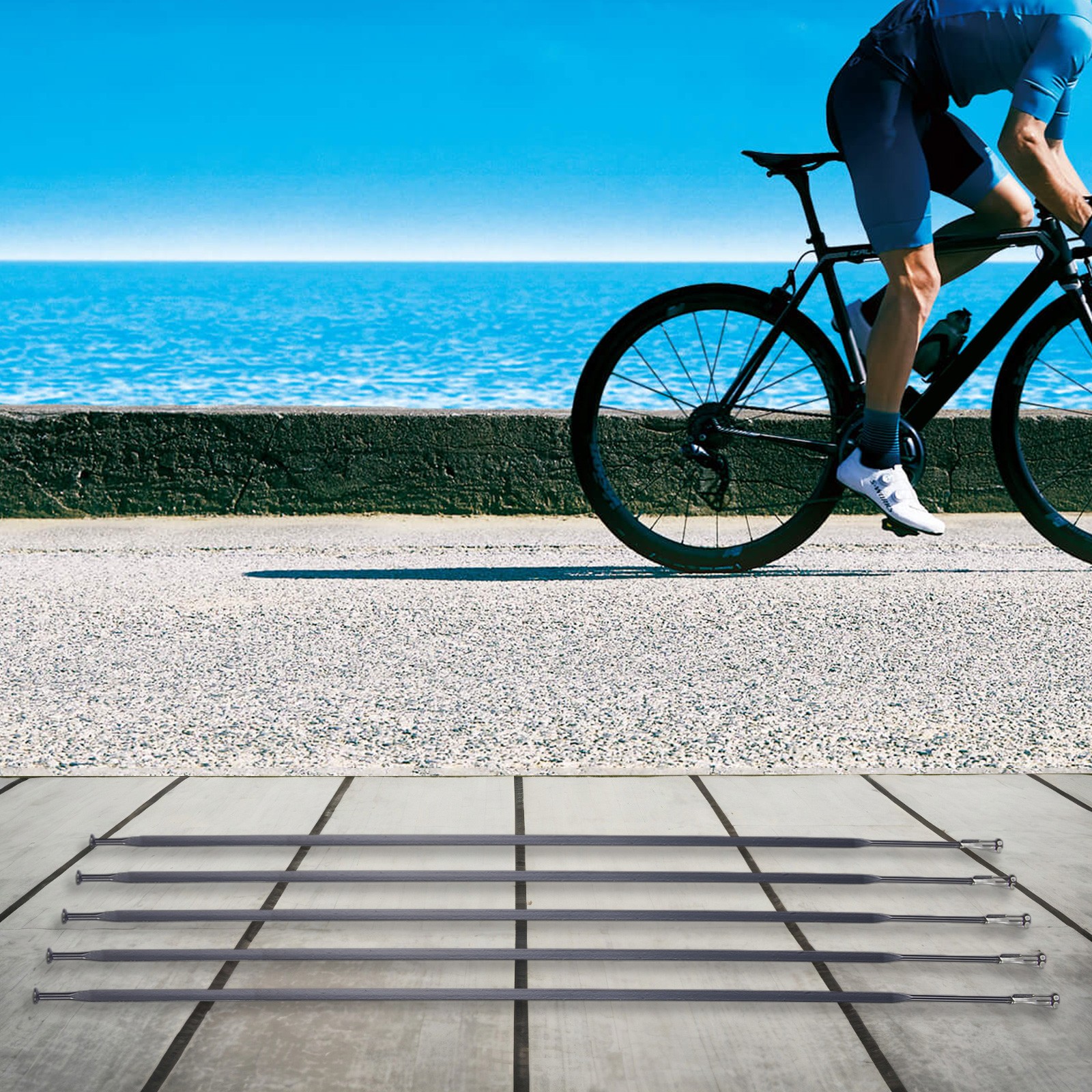 Fahrrad Speichen aus starkem Stahl 5er Pack sorgt für Sicherheit und Zuverläss - Bild 15 von 66
