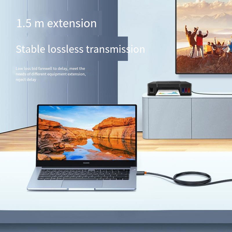 Cable Transfert de Donn��es Haute Vitesse 6A USB 3 0 Extension 1 5m pour T��l�� - Photo 2 sur 36