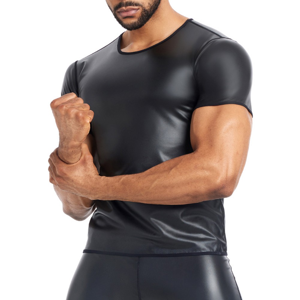 Comfy Fashion Men Top Waist Trainer Blouse Winter Body Shapers Crew Neck - Picture 18 of 76
